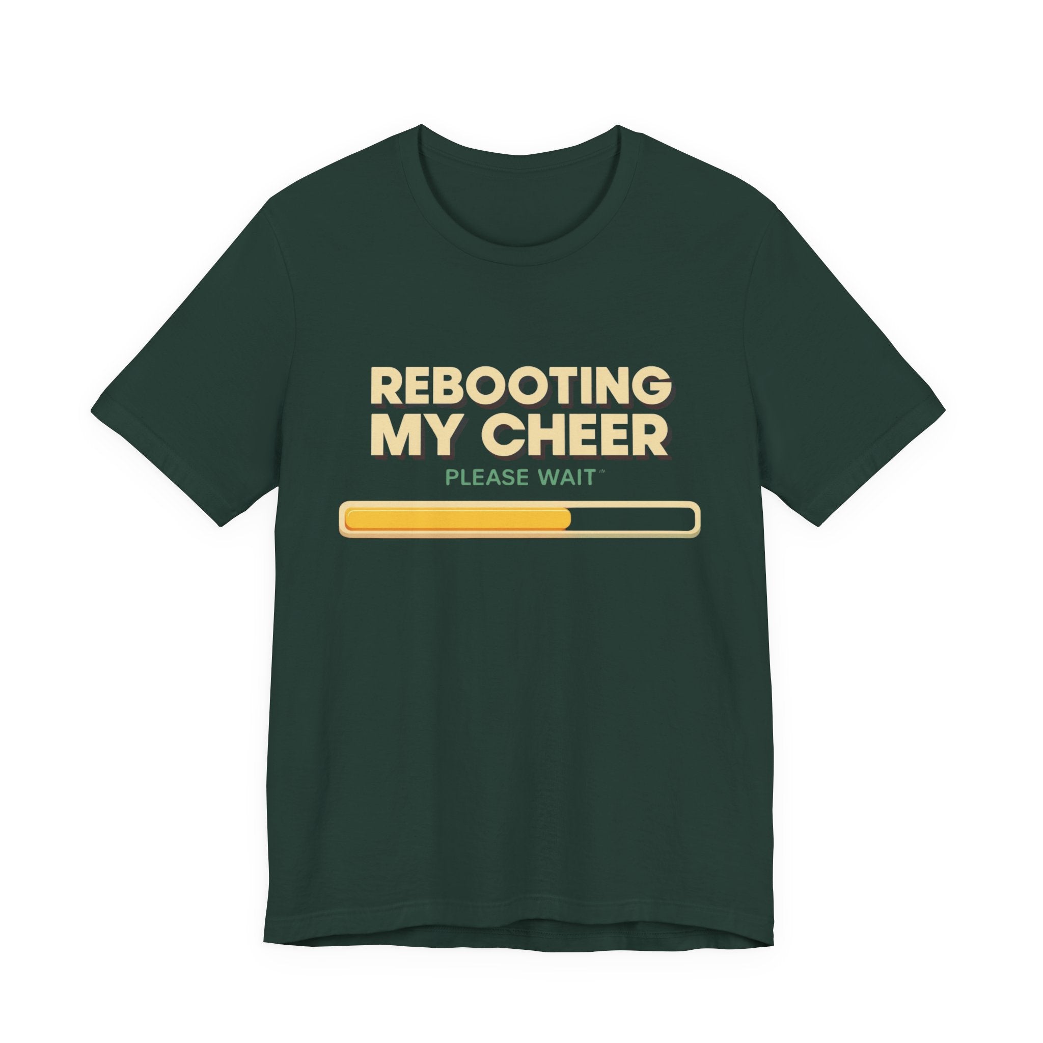 Rebooting My Cheer Tee - Fun Unisex Jersey Short Sleeve Shirt for Casual Comfort