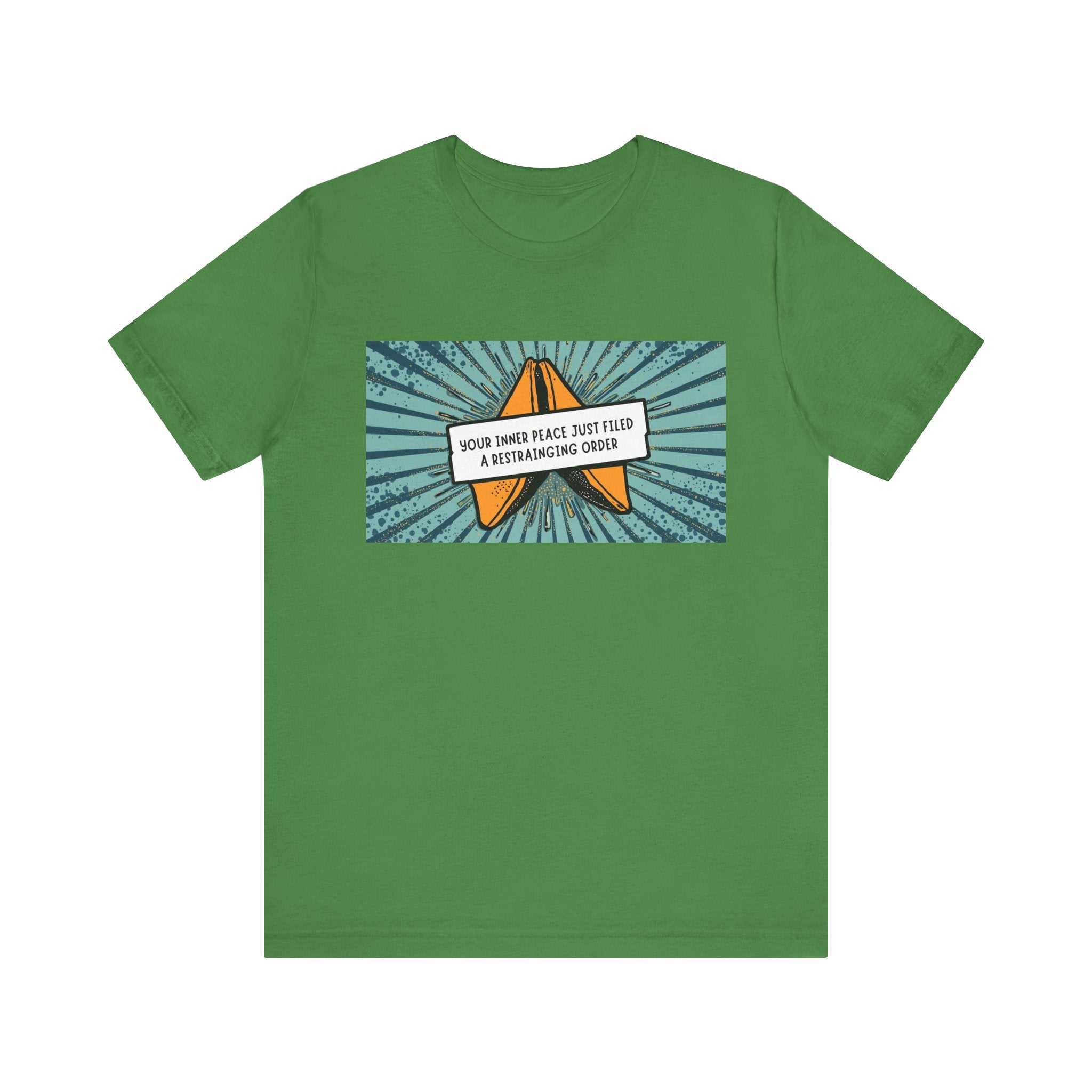 Inner Peace Filed a Restraining Order, Retro Graphic Unisex Tee - Perfect for Movie Nights, Chill Days, Gifts, and Every Occasion