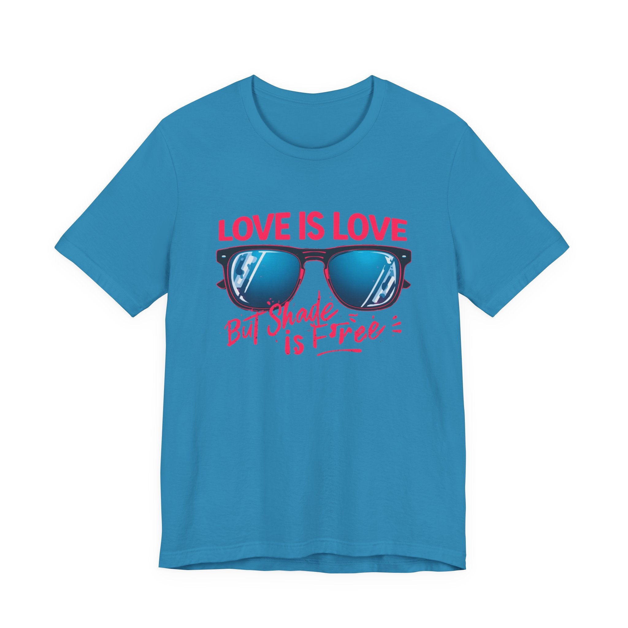 Love is Love Graphic Tee | Unisex Short Sleeve T-Shirt, Pride Apparel, Summer Outfit, LGBTQ+ Gift, Sunglass Design