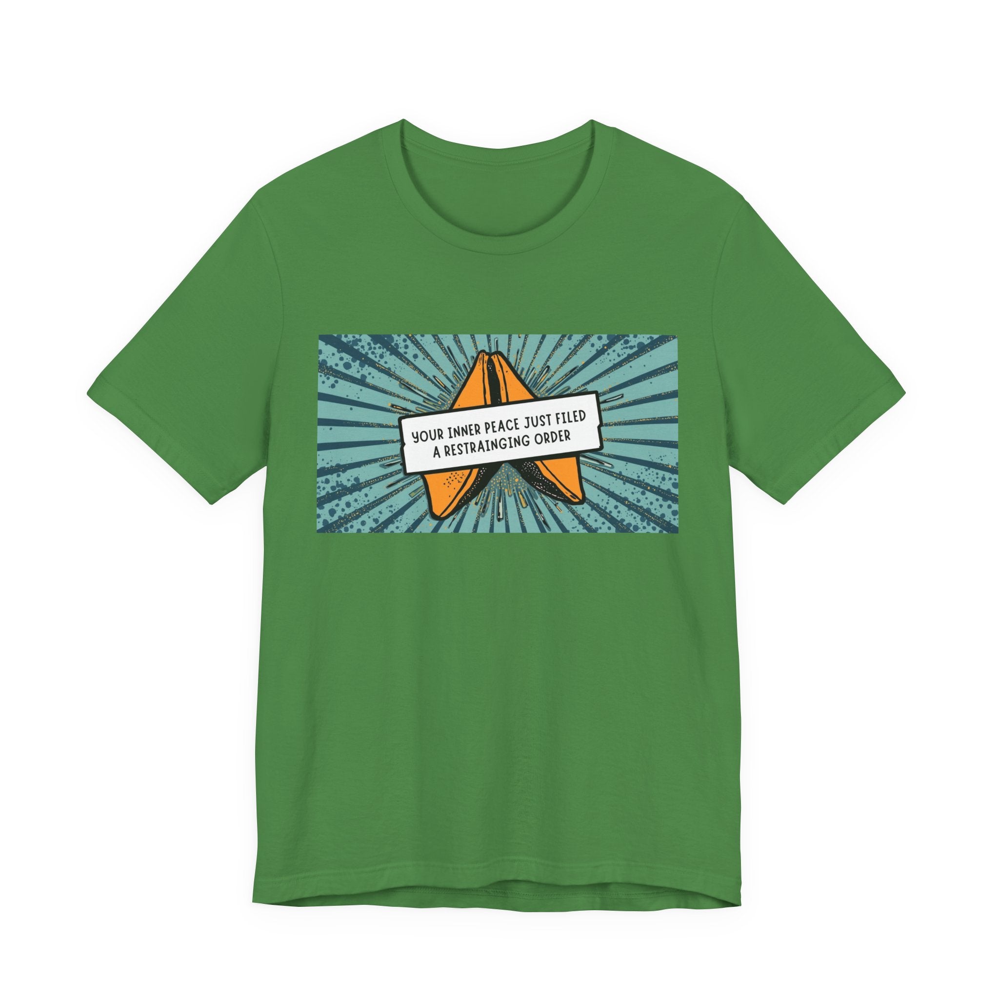 Inner Peace Filed a Restraining Order, Retro Graphic Unisex Tee - Perfect for Movie Nights, Chill Days, Gifts, and Every Occasion