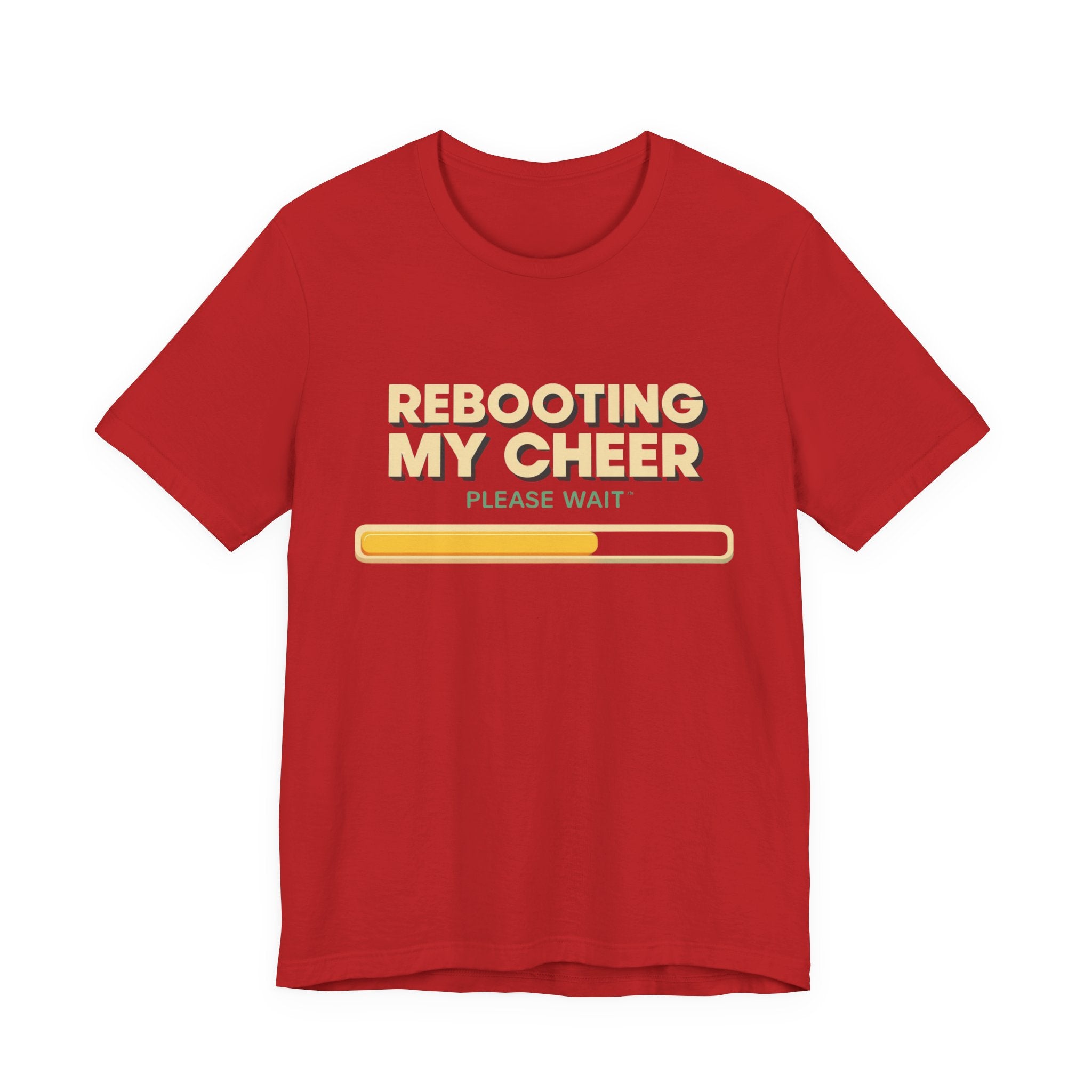 Rebooting My Cheer Tee - Fun Unisex Jersey Short Sleeve Shirt for Casual Comfort