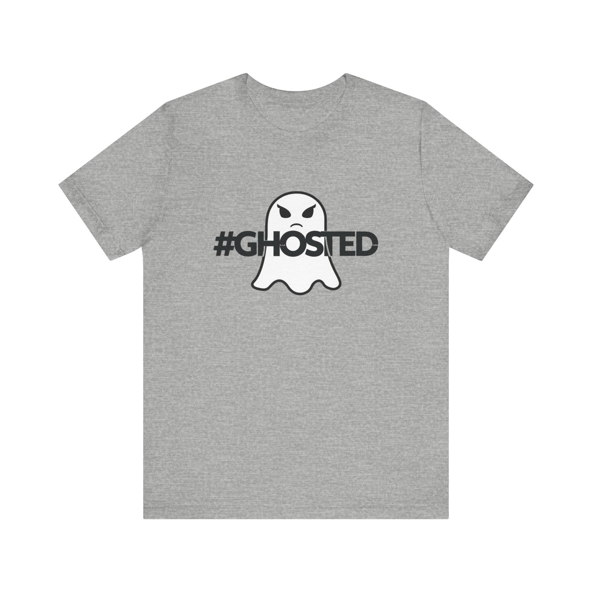 #GHOSTED Unisex Short Sleeve Tee - Trendy Graphic T-Shirt, Casual Wear, Halloween Costume, Gift for Friends, Everyday Fun
