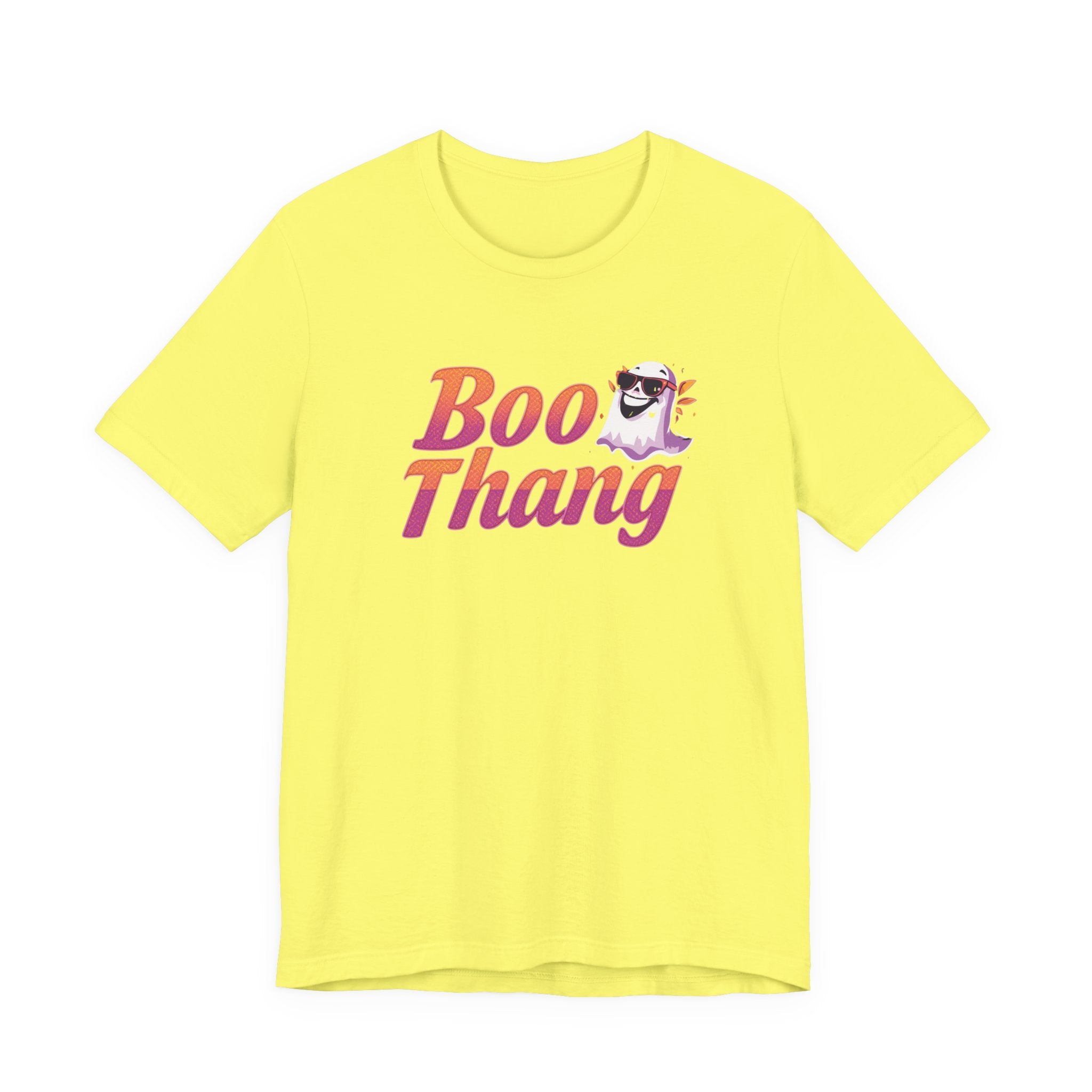 Boo Thang Graphic Tee - Fun Unisex Jersey Short Sleeve T-Shirt, Casual Wear, Gift for Friends, Halloween Apparel, Cute Cat Lover Tee
