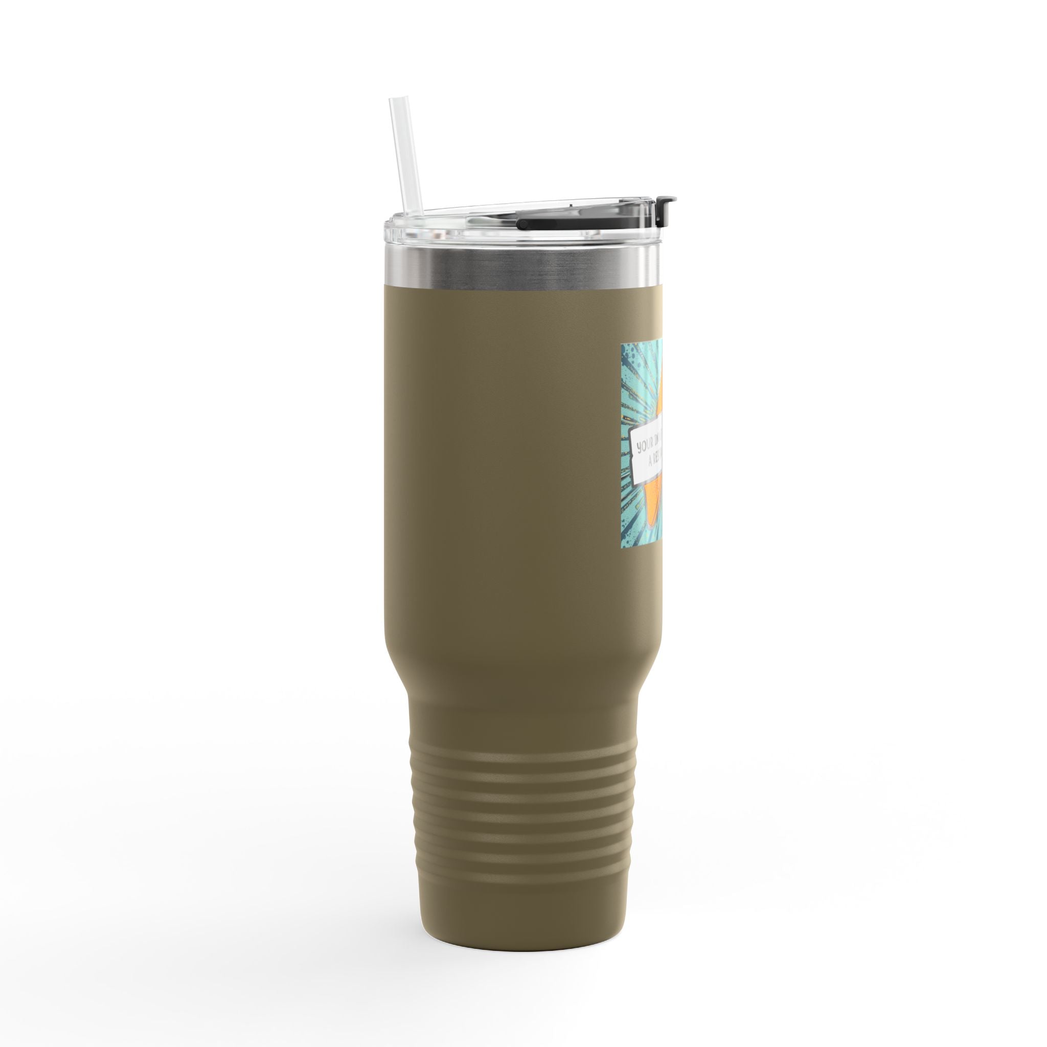 Vibrant Insulated Travel Mug, Adventure-Ready Drinkware, Perfect Gift for Coffee Lovers, Eco-Friendly Travel Mug, Fun Summer Accessory