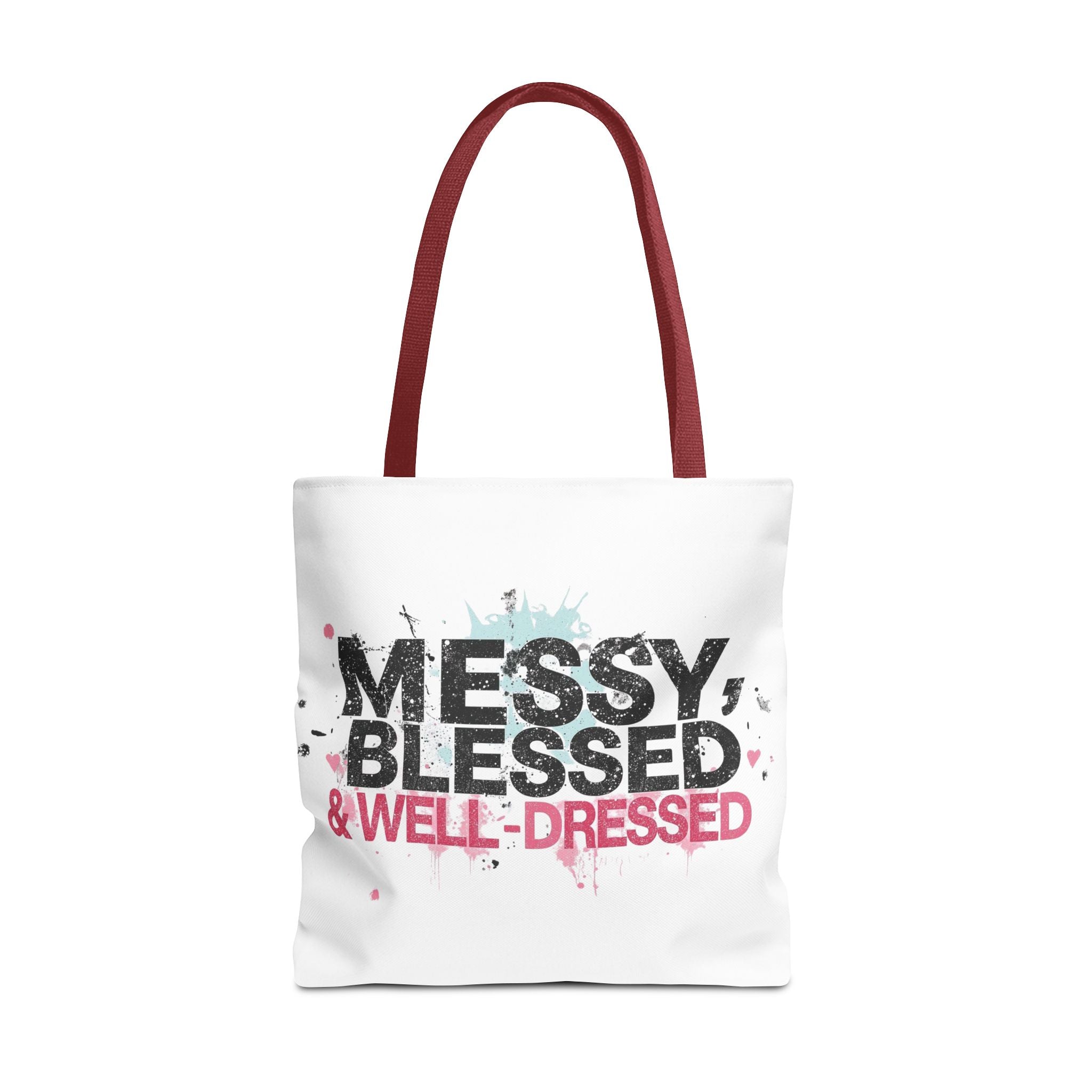 Messy, Blessed & Well-Dressed Tote Bag - Stylish Everyday Companion for Moms, Gifts, Shopping, Beach, Travel