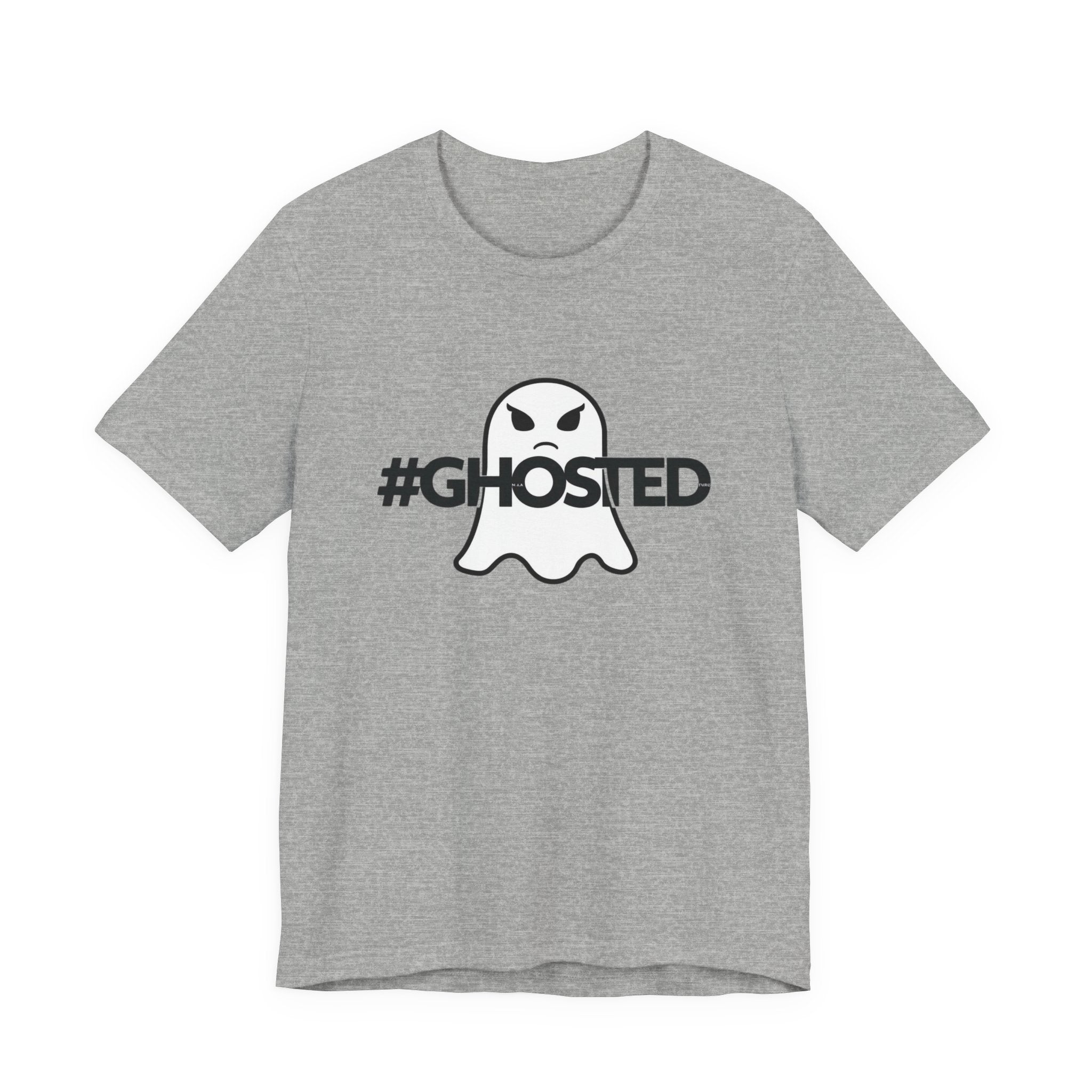 #GHOSTED Unisex Short Sleeve Tee - Trendy Graphic T-Shirt, Casual Wear, Halloween Costume, Gift for Friends, Everyday Fun