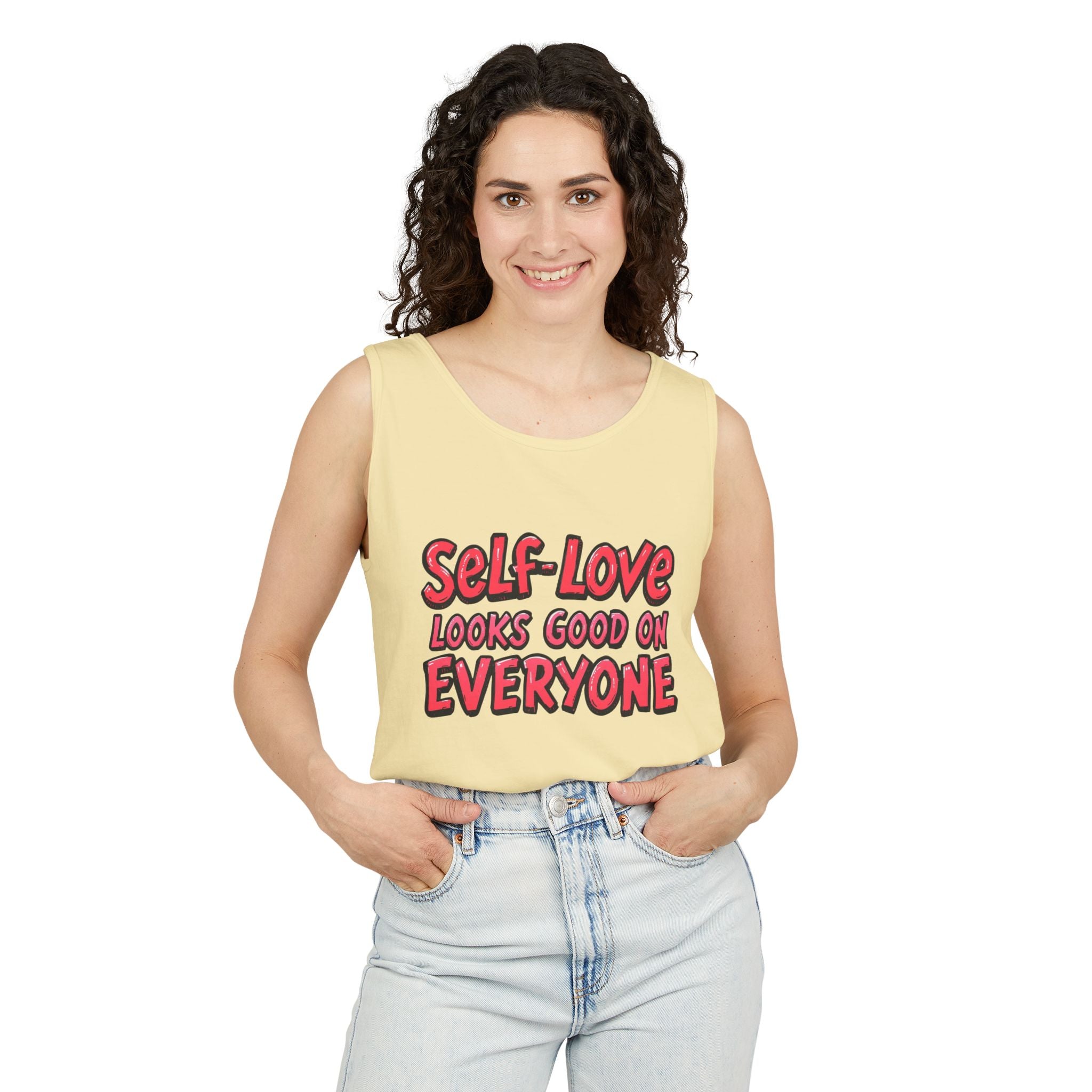 Self-Love Tank Top for Everybody - Affirmation Fashion, Pride Wear, Self-Care Gift, Summer Essential, Casual Comfortable Wear