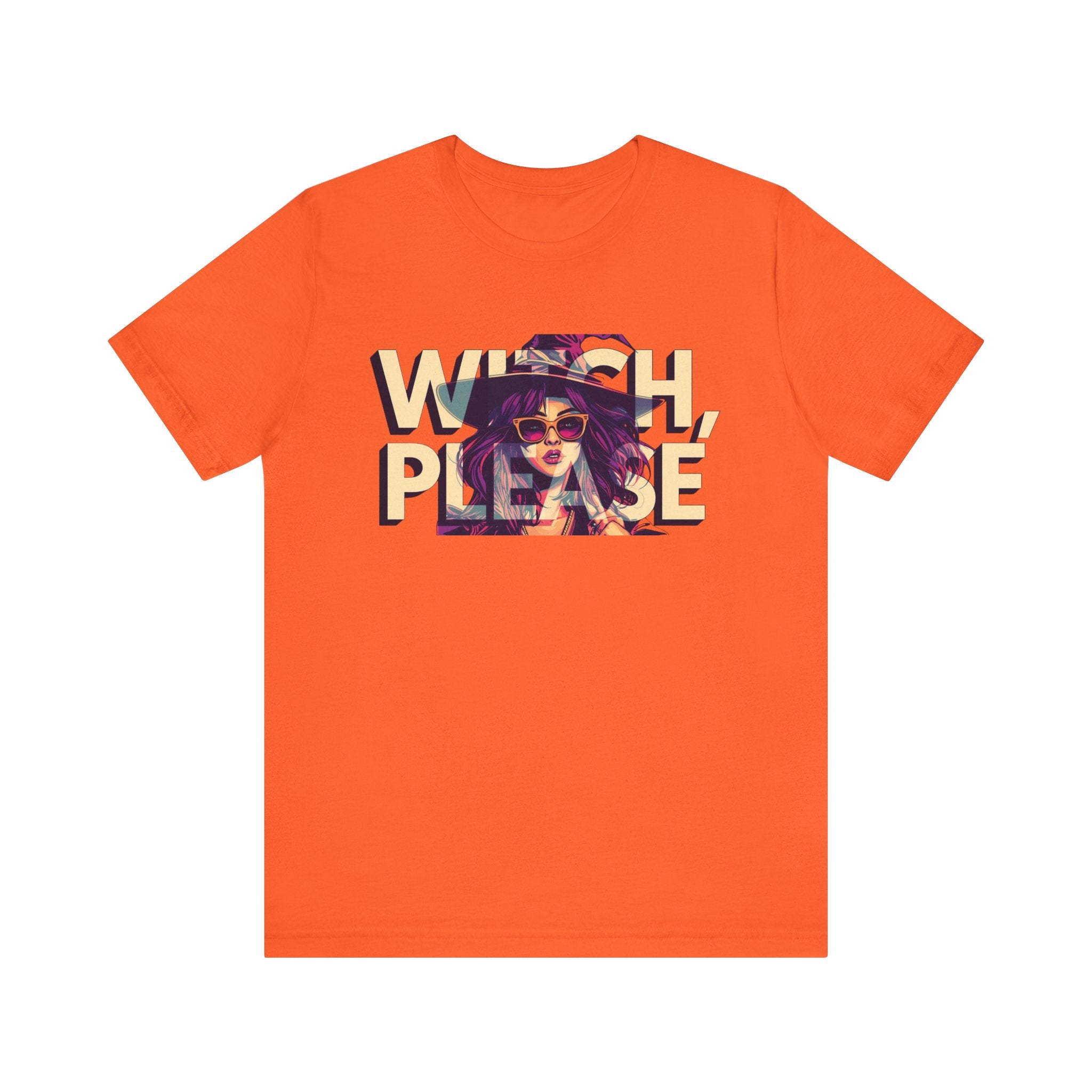 "Witch Please" Funny Halloween Tee, Unisex Jersey Short Sleeve Tee