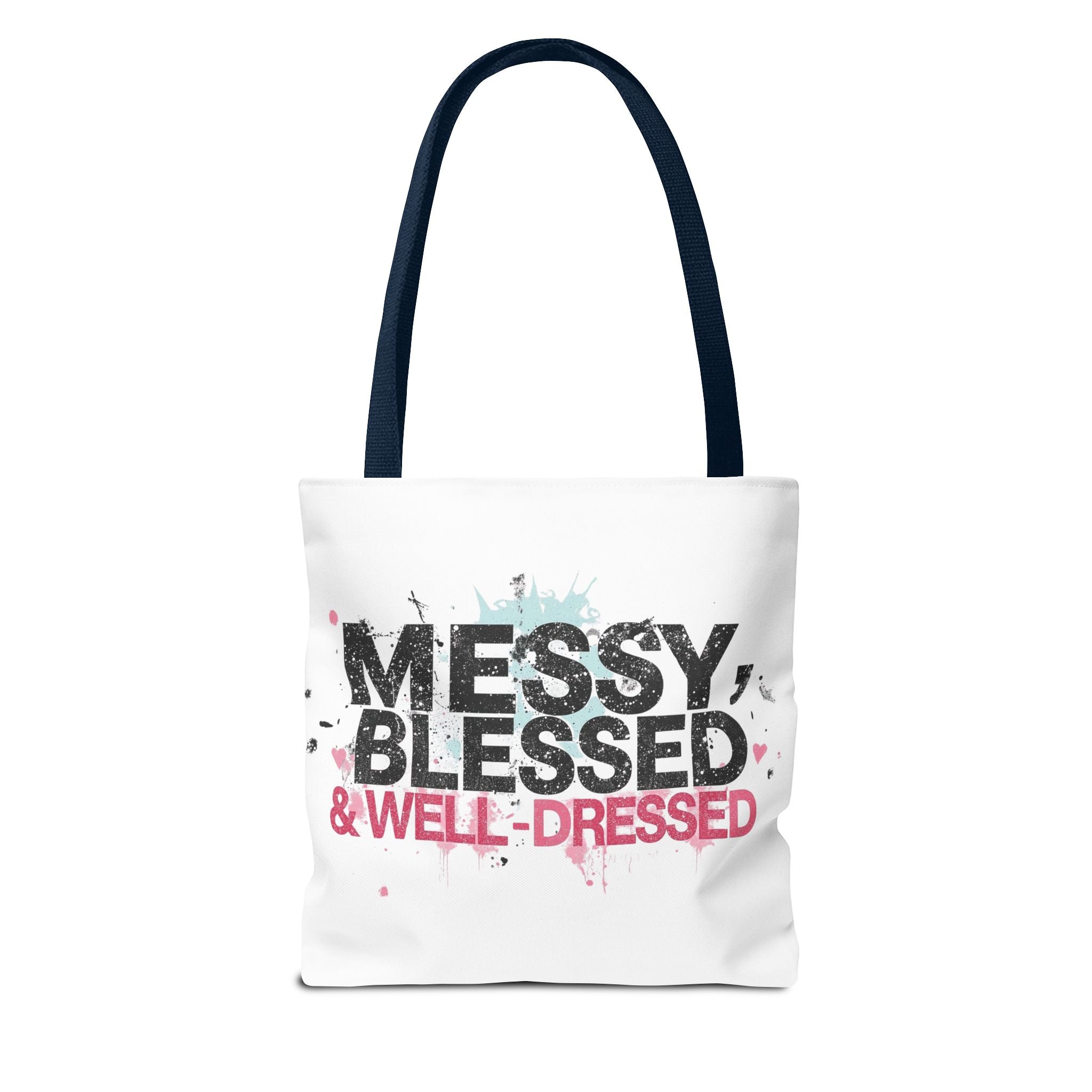 Messy, Blessed & Well-Dressed Tote Bag - Stylish Everyday Companion for Moms, Gifts, Shopping, Beach, Travel