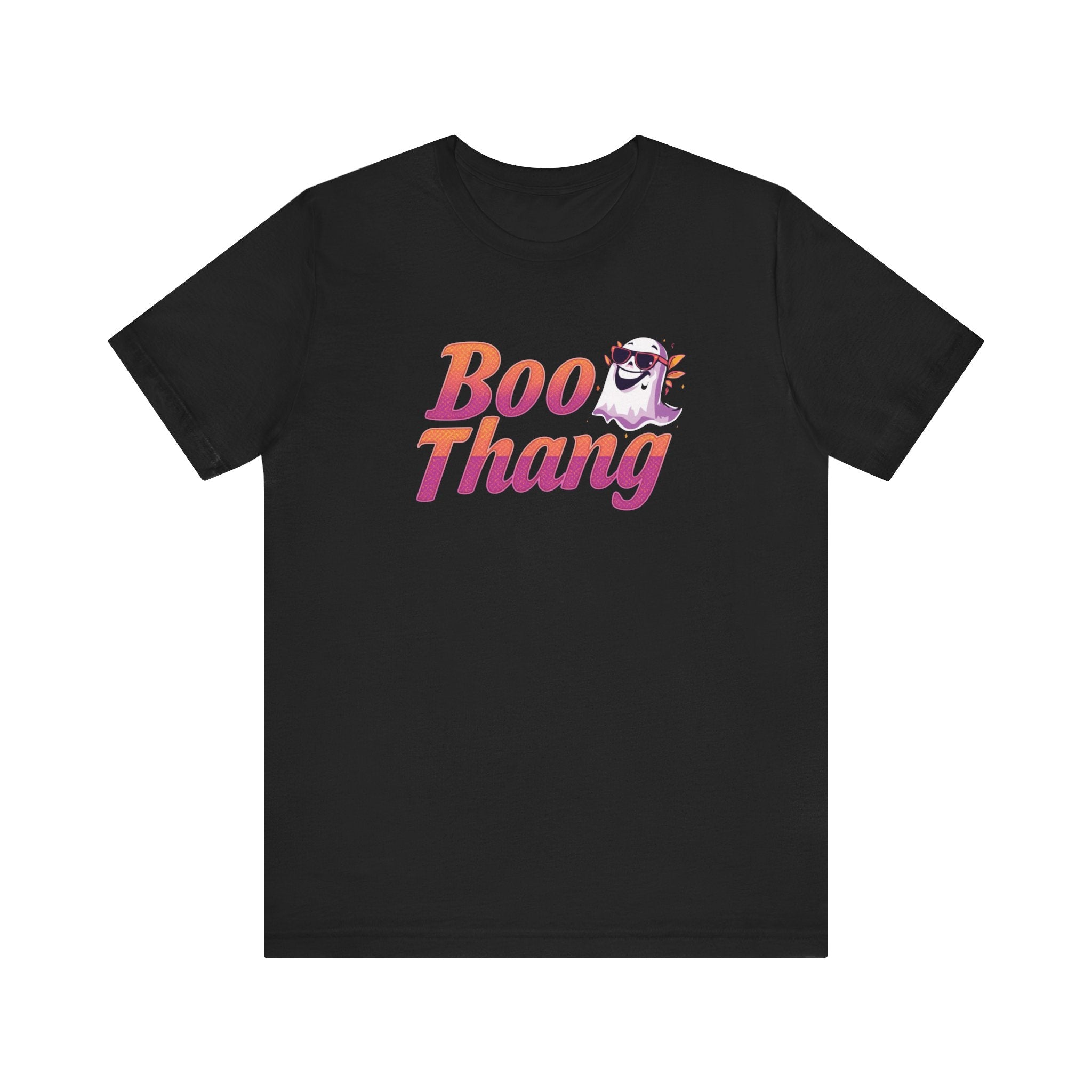Boo Thang Graphic Tee - Fun Unisex Jersey Short Sleeve T-Shirt, Casual Wear, Gift for Friends, Halloween Apparel, Cute Cat Lover Tee