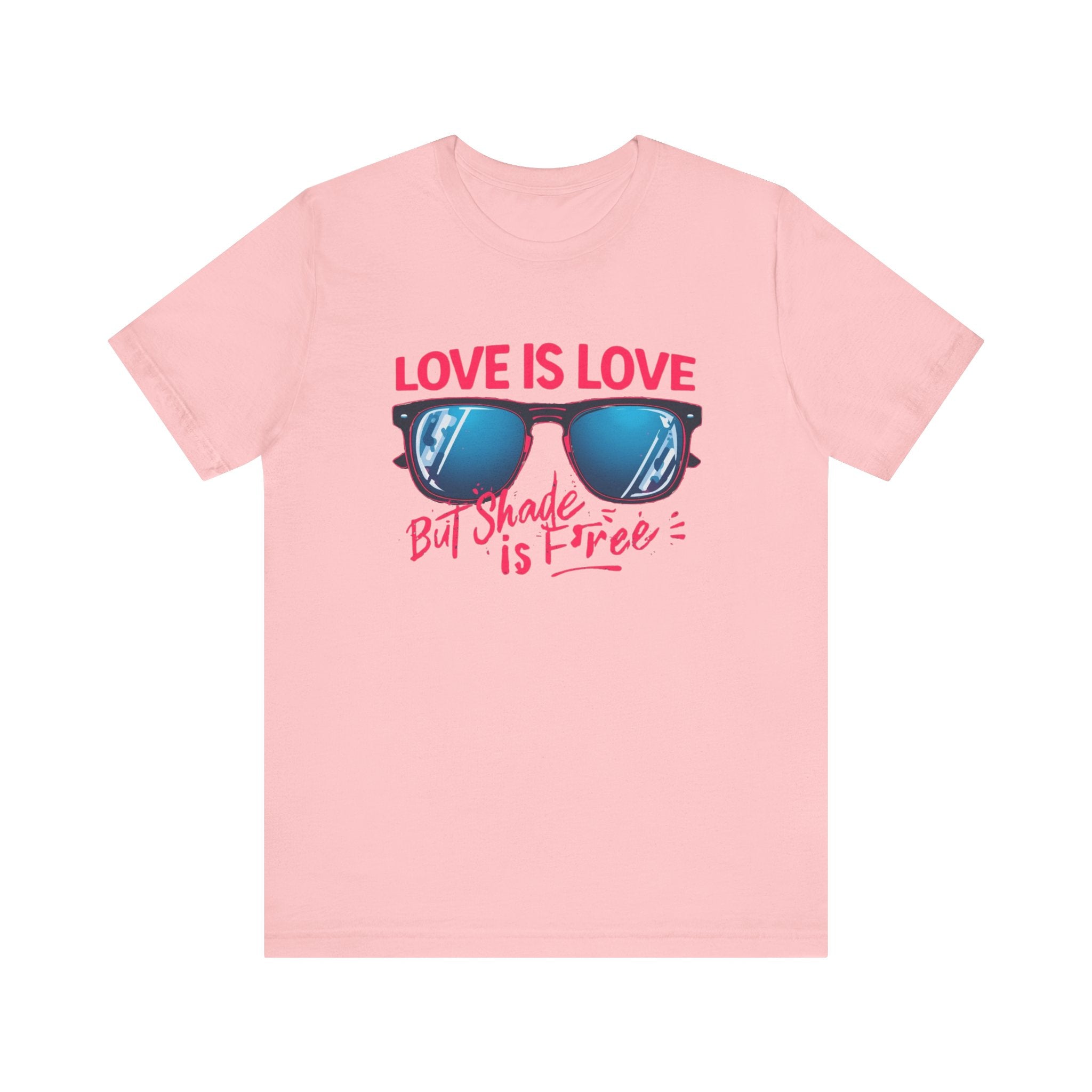 Love is Love Graphic Tee | Unisex Short Sleeve T-Shirt, Pride Apparel, Summer Outfit, LGBTQ+ Gift, Sunglass Design