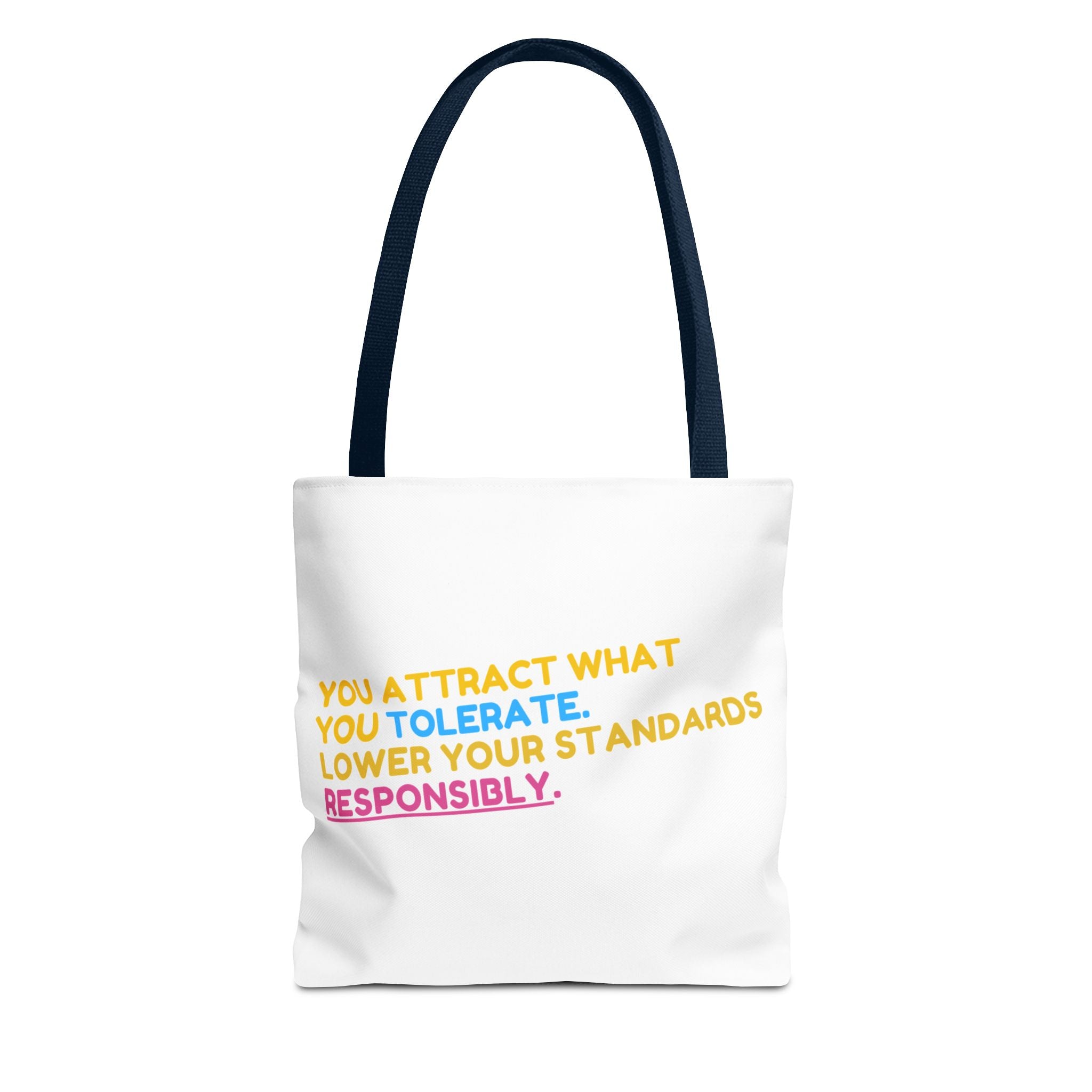 Positive Vibes Tote Bag, Motivational Quote Tote, Eco-Friendly Shopping Bag, Gift for Her, Casual Everyday Use