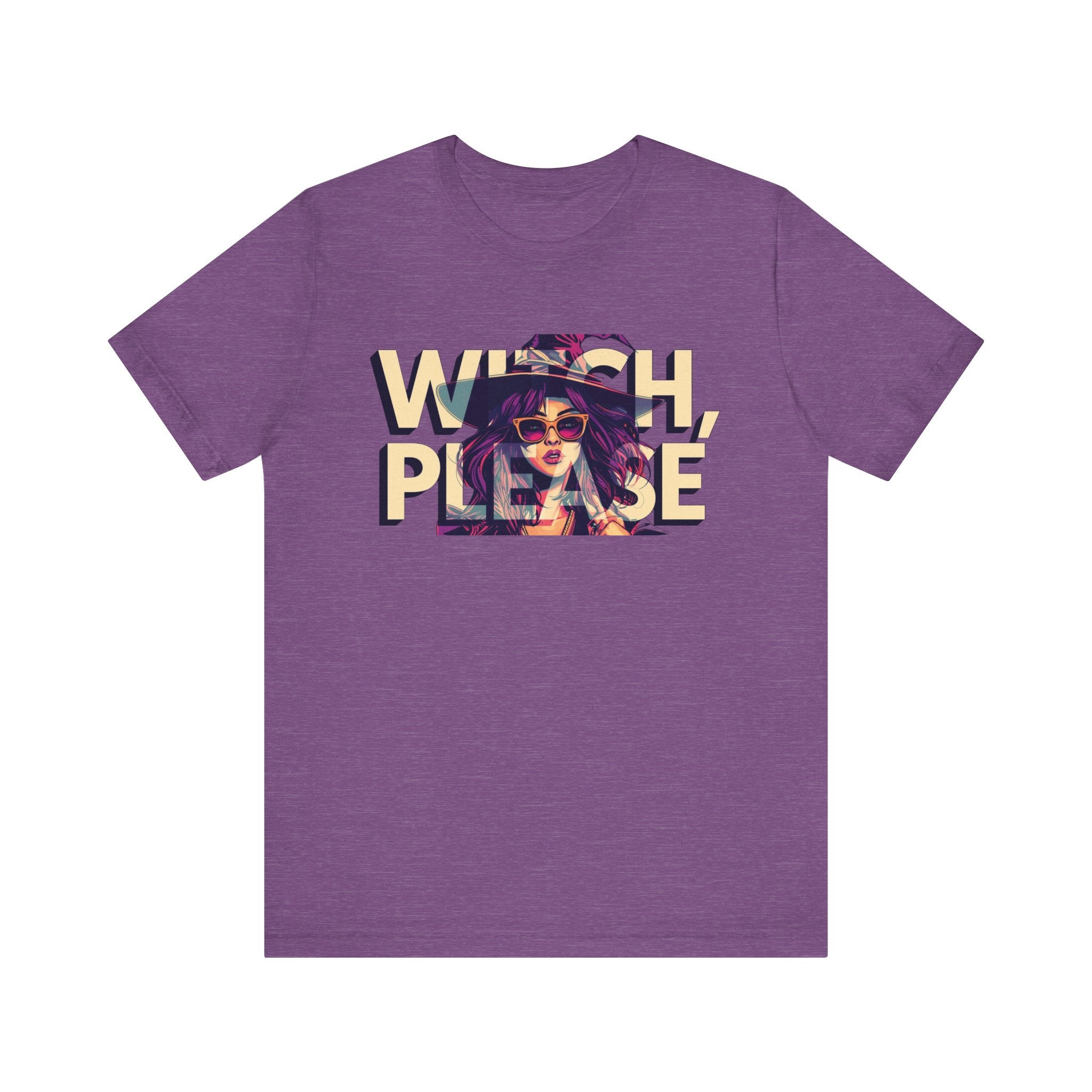 "Witch Please" Funny Halloween Tee, Unisex Jersey Short Sleeve Tee