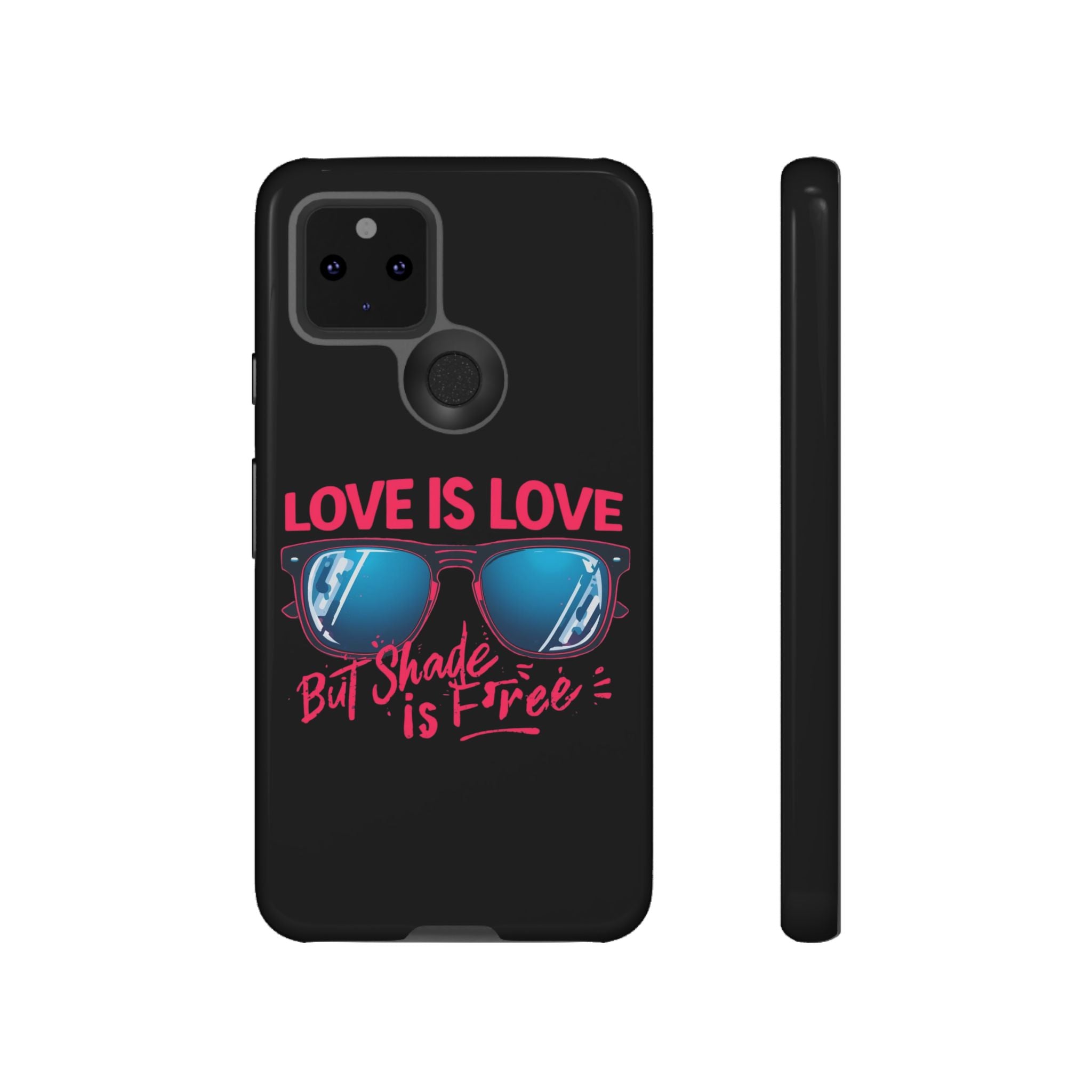 Love Is Love Phone Case, Fun Sunglasses Design, Unique Phone Accessory, Colorful Cell Phone Cover