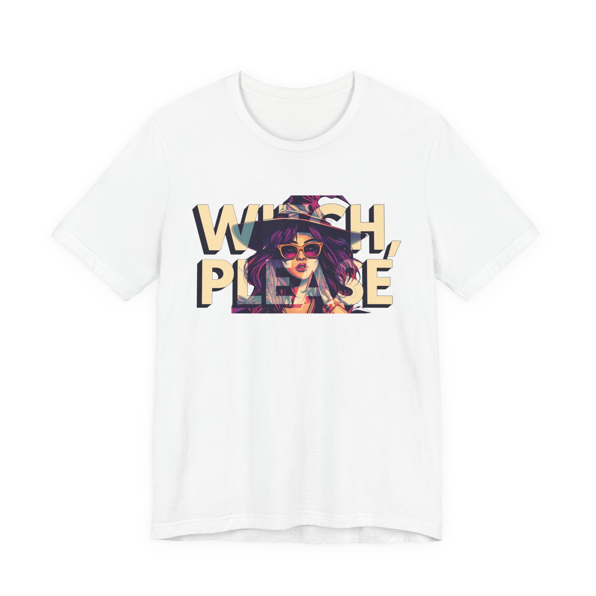 "Witch Please" Funny Halloween Tee, Unisex Jersey Short Sleeve Tee