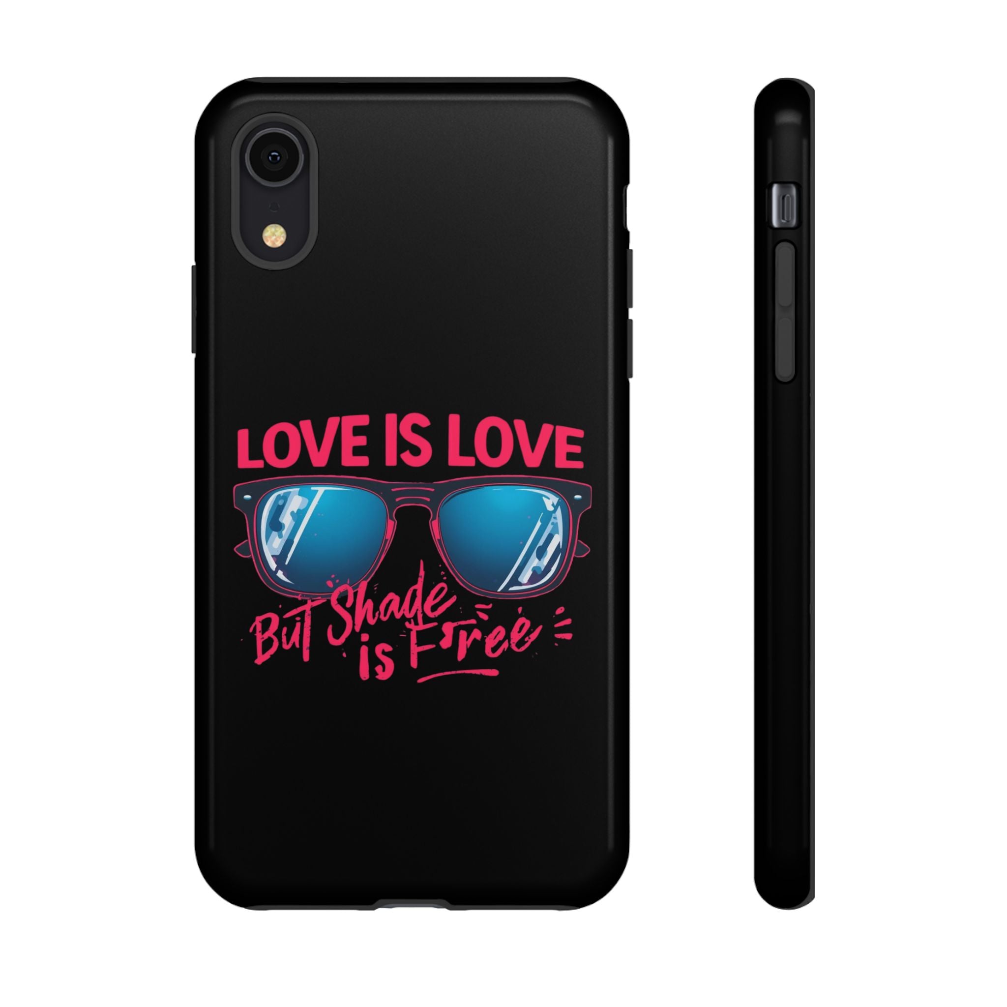 Love Is Love Phone Case, Fun Sunglasses Design, Unique Phone Accessory, Colorful Cell Phone Cover