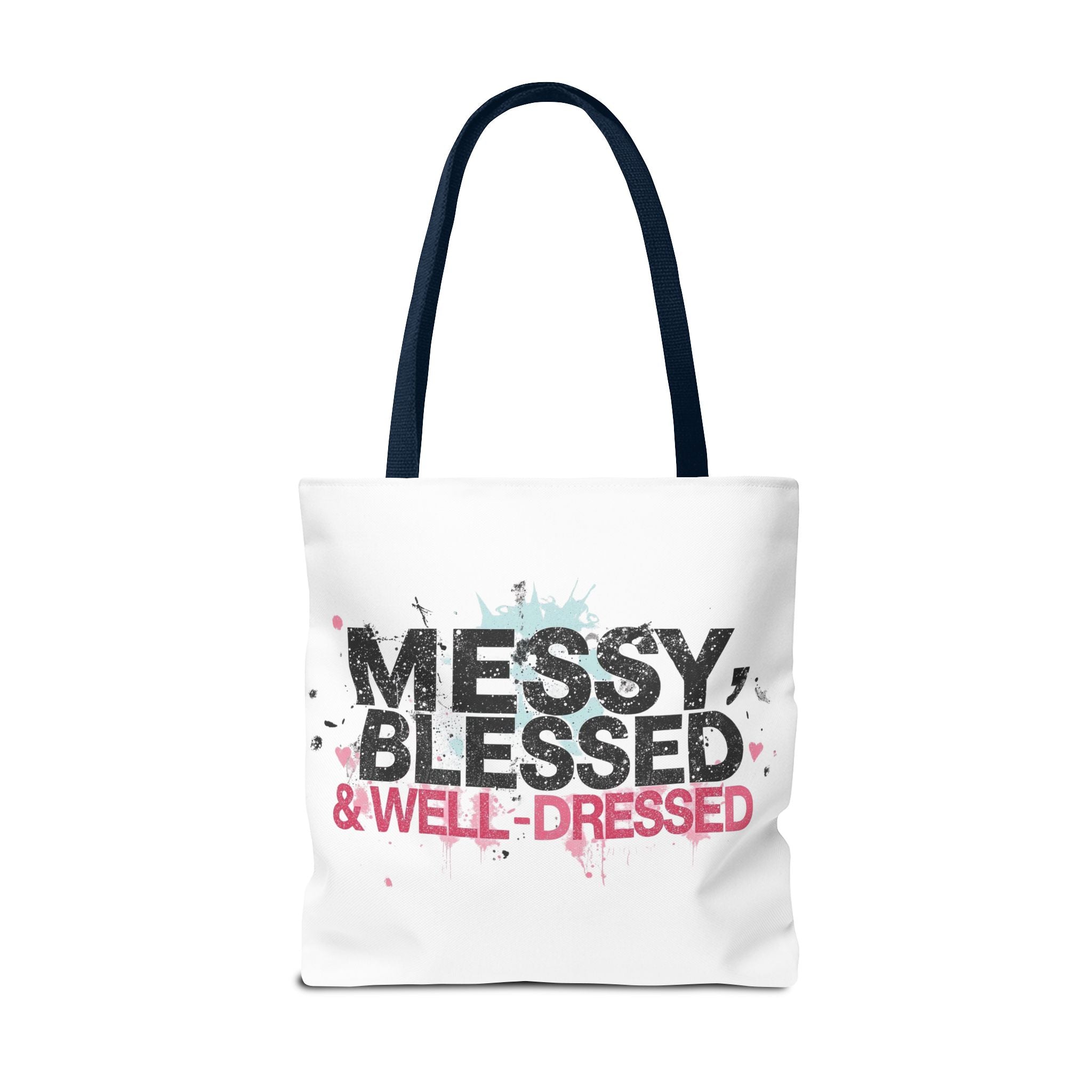 Messy, Blessed & Well-Dressed Tote Bag - Stylish Everyday Companion for Moms, Gifts, Shopping, Beach, Travel