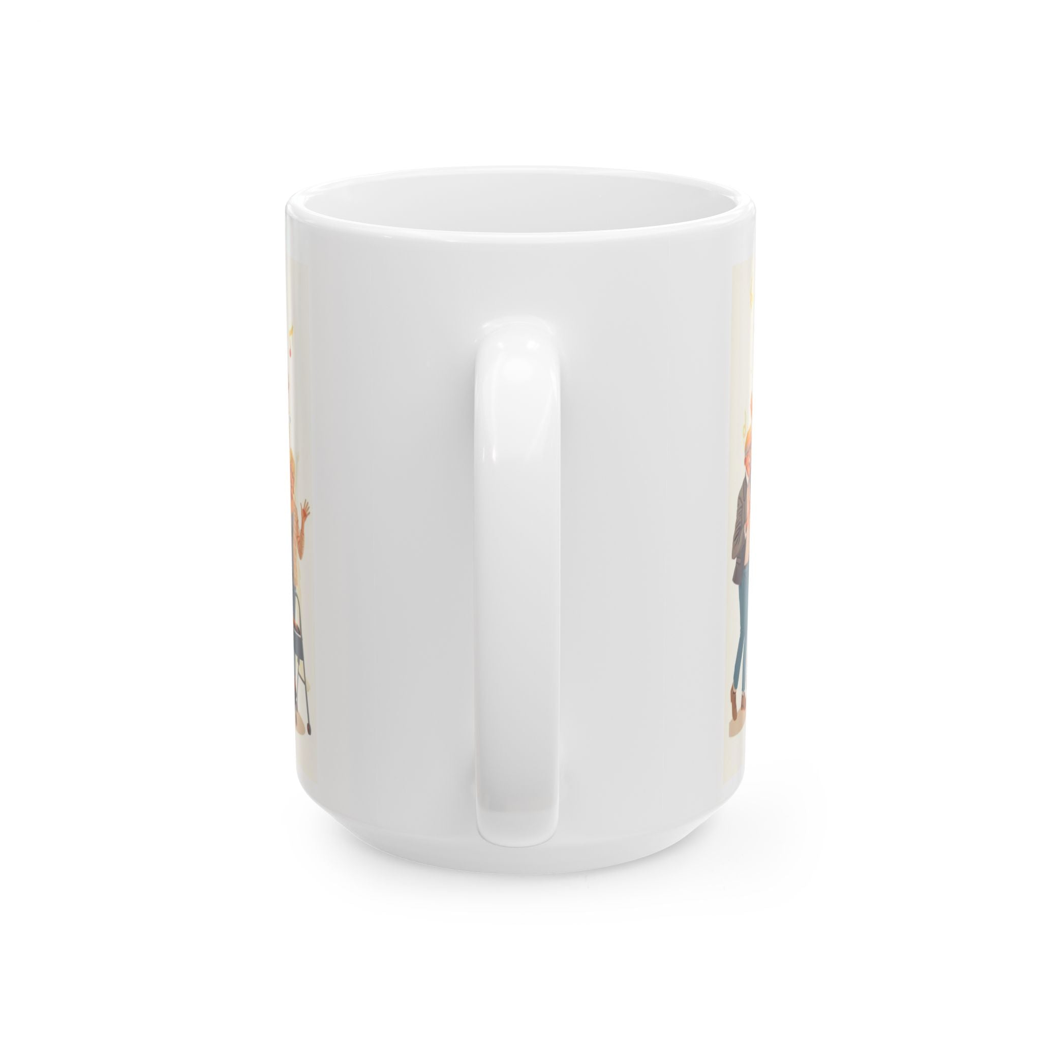 Party-Themed Ceramic Mug, Funny AARP Gift, Celebration Coffee Cup, Aging with Attitude, Retirement Humor Mug, Fun Birthday Present