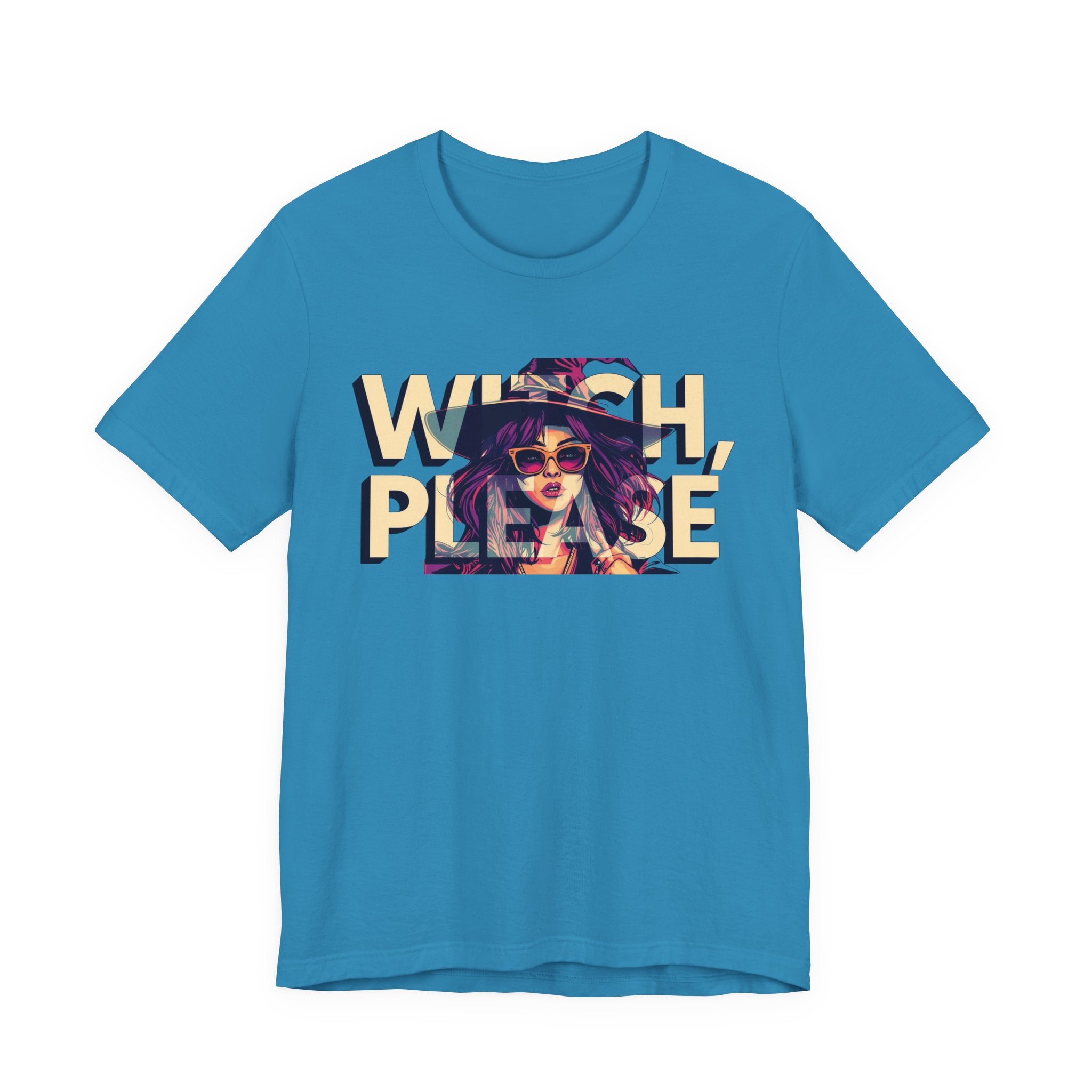 "Witch Please" Funny Halloween Tee, Unisex Jersey Short Sleeve Tee
