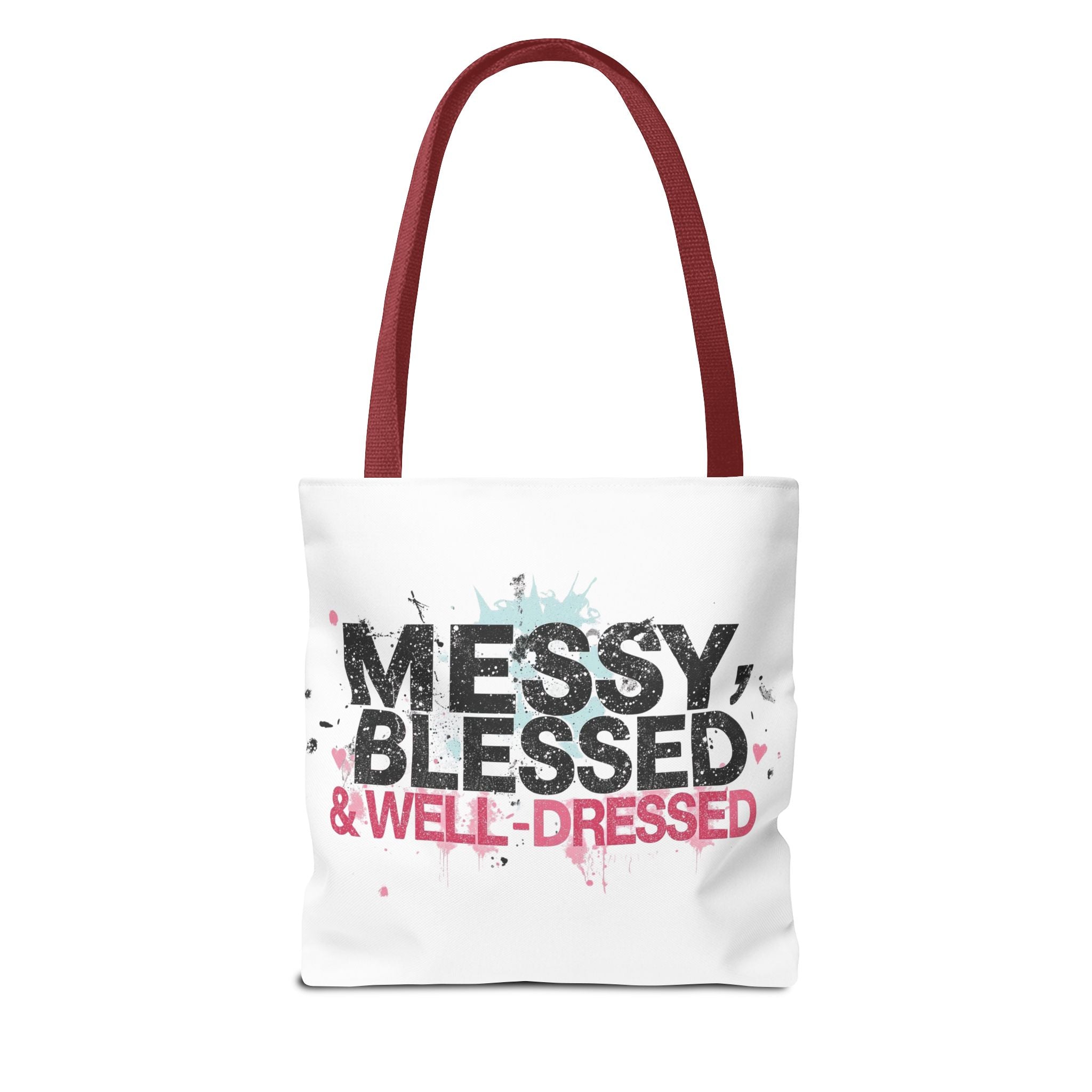 Messy, Blessed & Well-Dressed Tote Bag - Stylish Everyday Companion for Moms, Gifts, Shopping, Beach, Travel