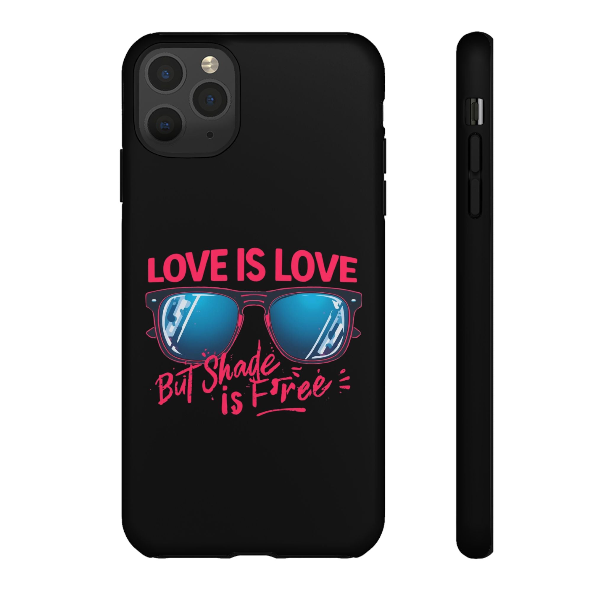 Love Is Love Phone Case, Fun Sunglasses Design, Unique Phone Accessory, Colorful Cell Phone Cover