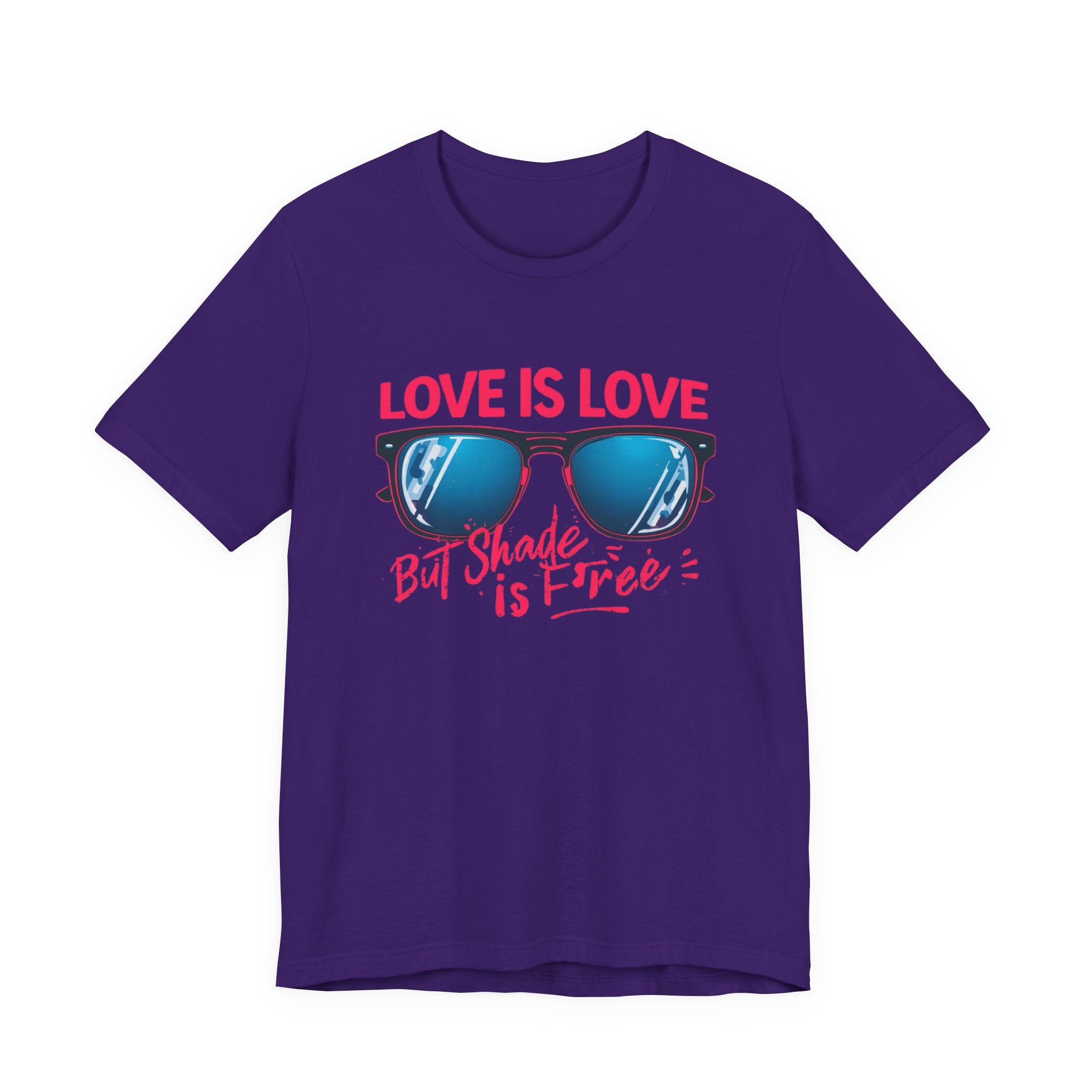 Love is Love Graphic Tee | Unisex Short Sleeve T-Shirt, Pride Apparel, Summer Outfit, LGBTQ+ Gift, Sunglass Design