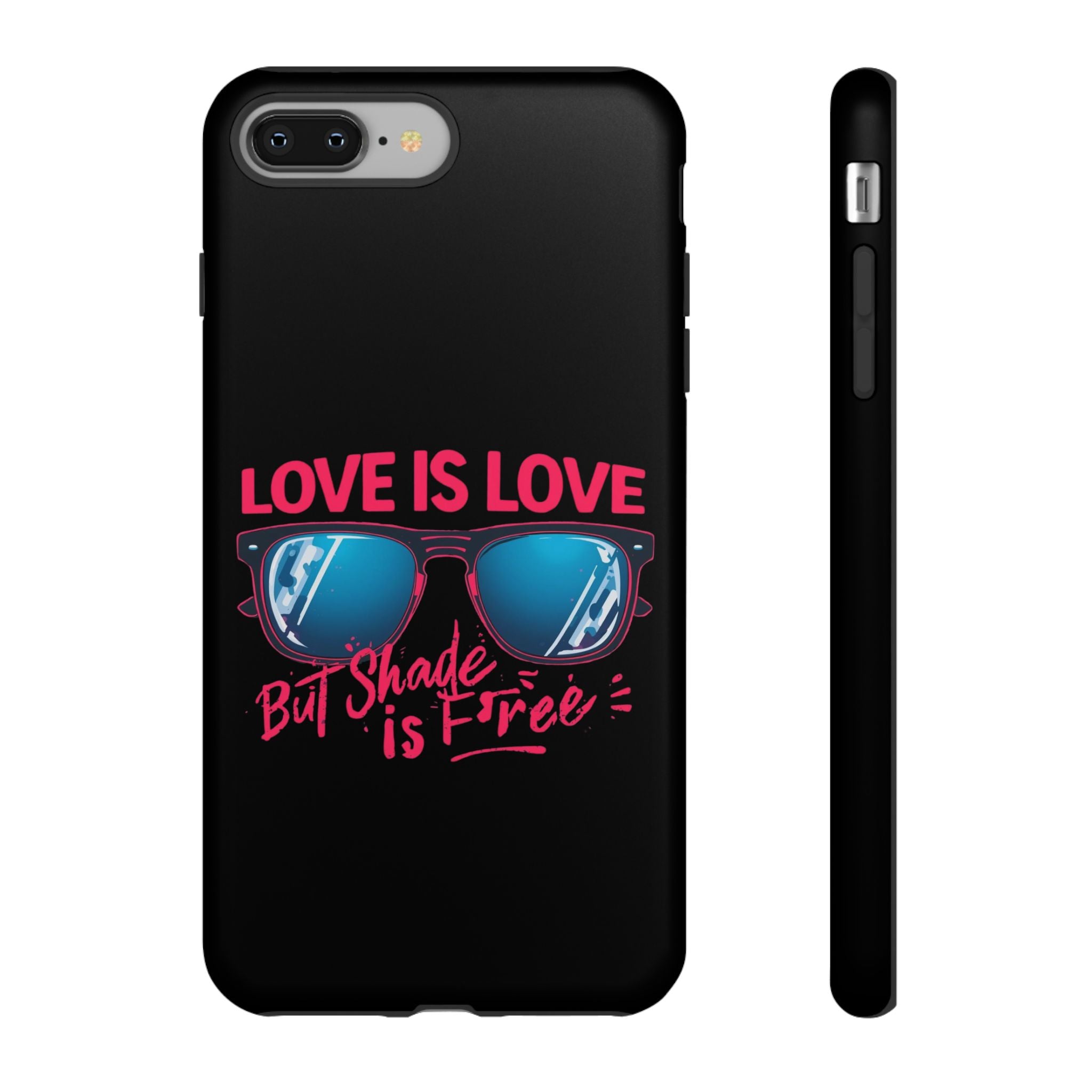 Love Is Love Phone Case, Fun Sunglasses Design, Unique Phone Accessory, Colorful Cell Phone Cover