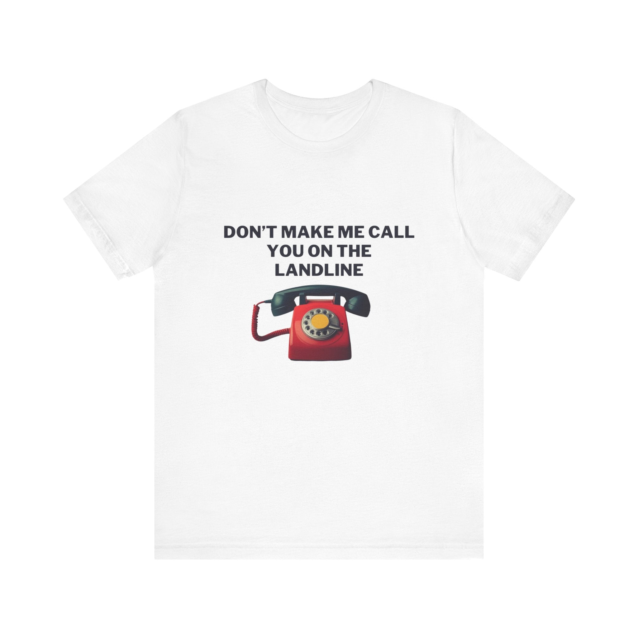 Vintage Phone Humor Tee: Perfect Gift for Retro Lovers, Casual Wear, Funny T-Shirt, Gift for Friends, Nostalgic Apparel