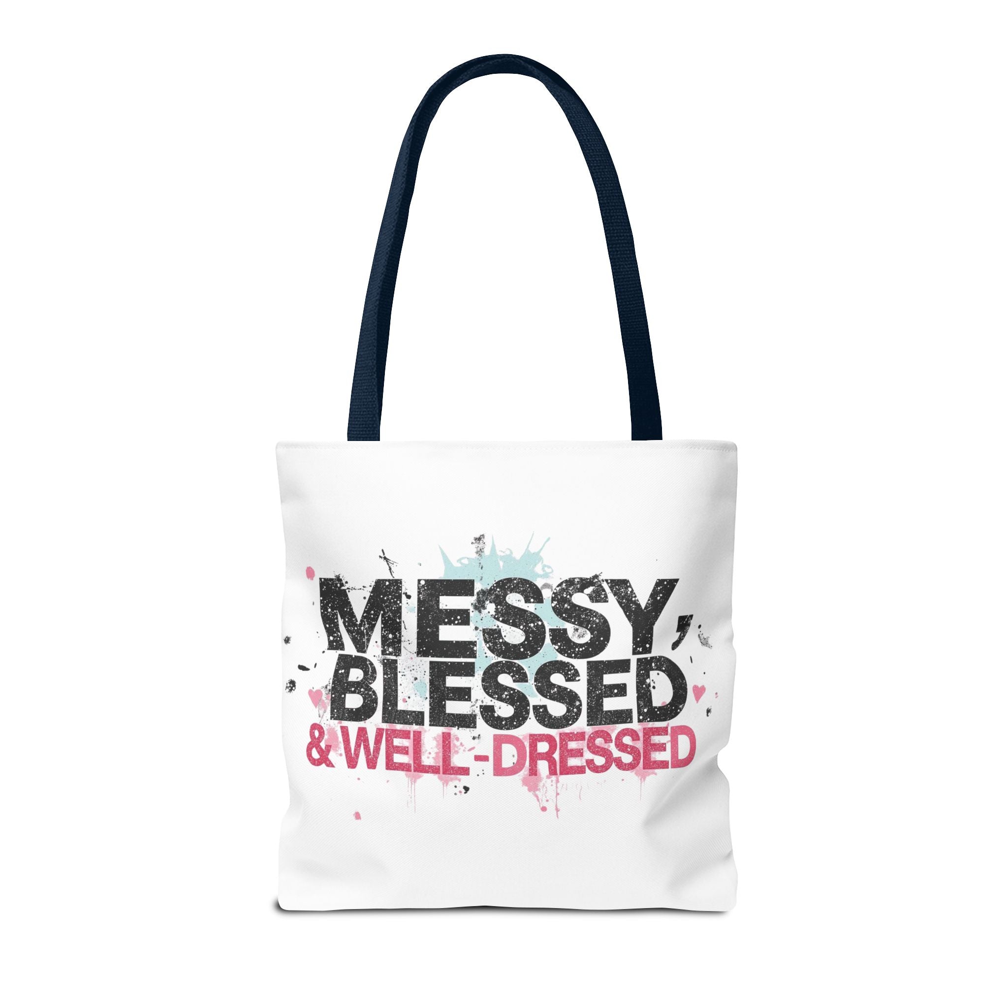 Messy, Blessed & Well-Dressed Tote Bag - Stylish Everyday Companion for Moms, Gifts, Shopping, Beach, Travel