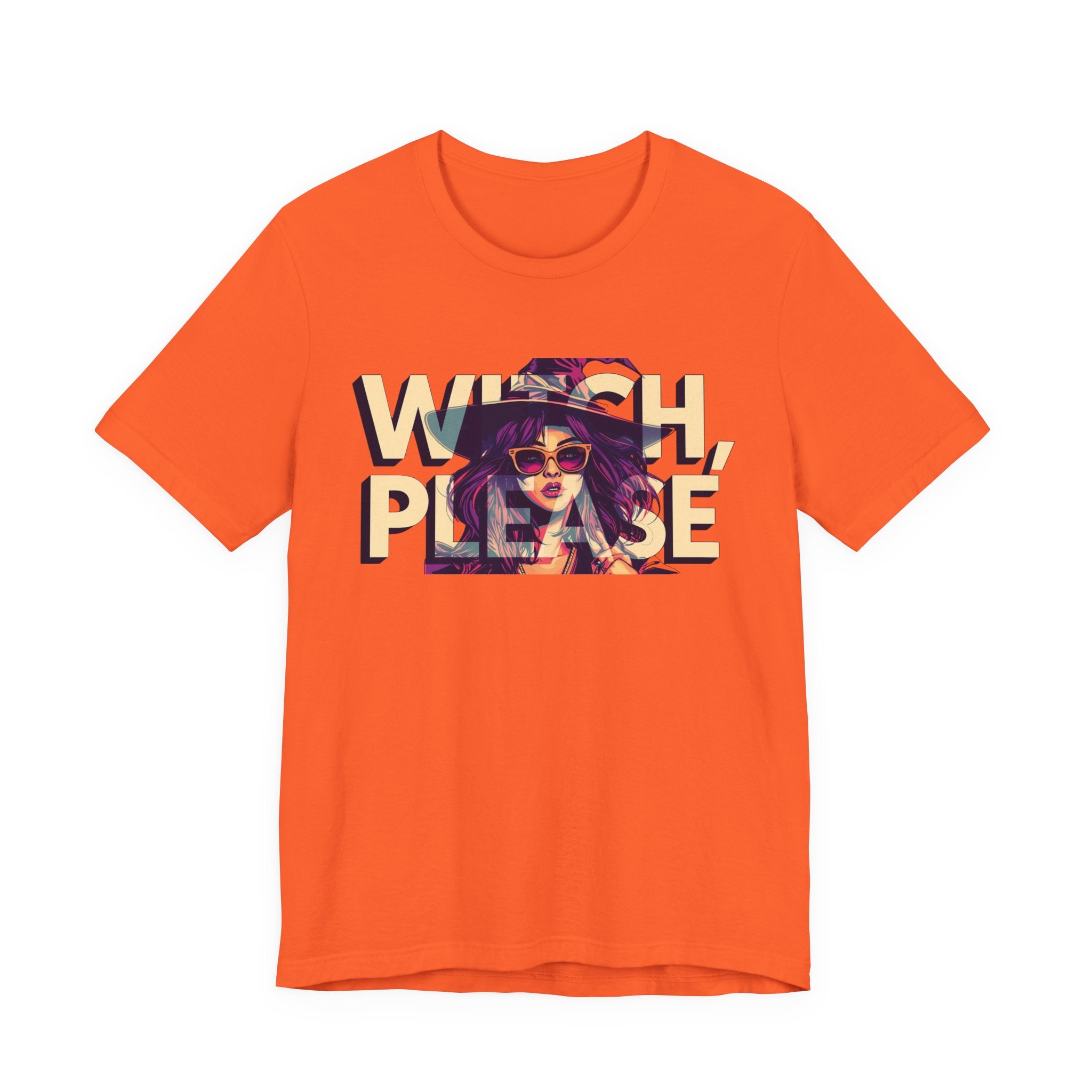 "Witch Please" Funny Halloween Tee, Unisex Jersey Short Sleeve Tee