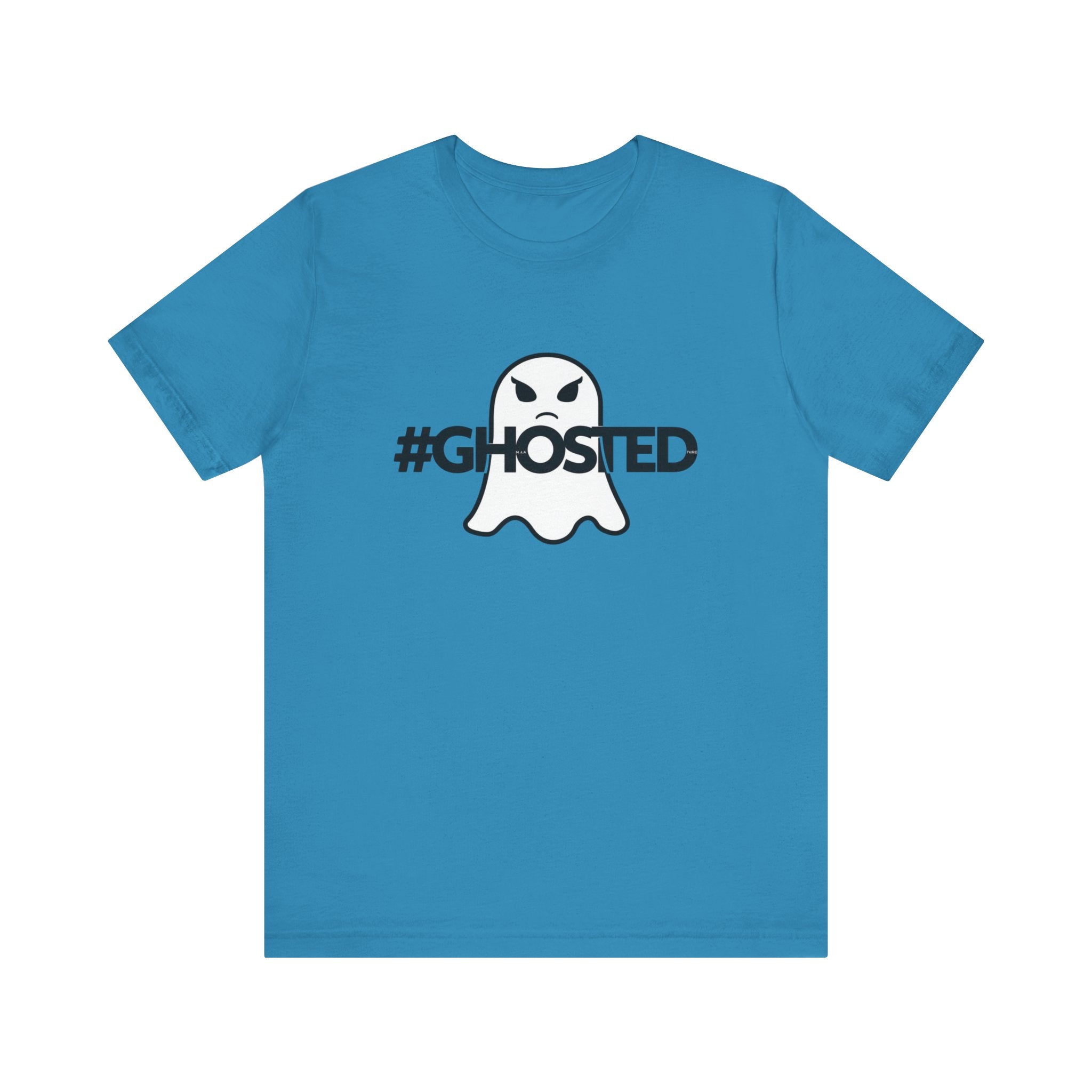 #GHOSTED Unisex Short Sleeve Tee - Trendy Graphic T-Shirt, Casual Wear, Halloween Costume, Gift for Friends, Everyday Fun