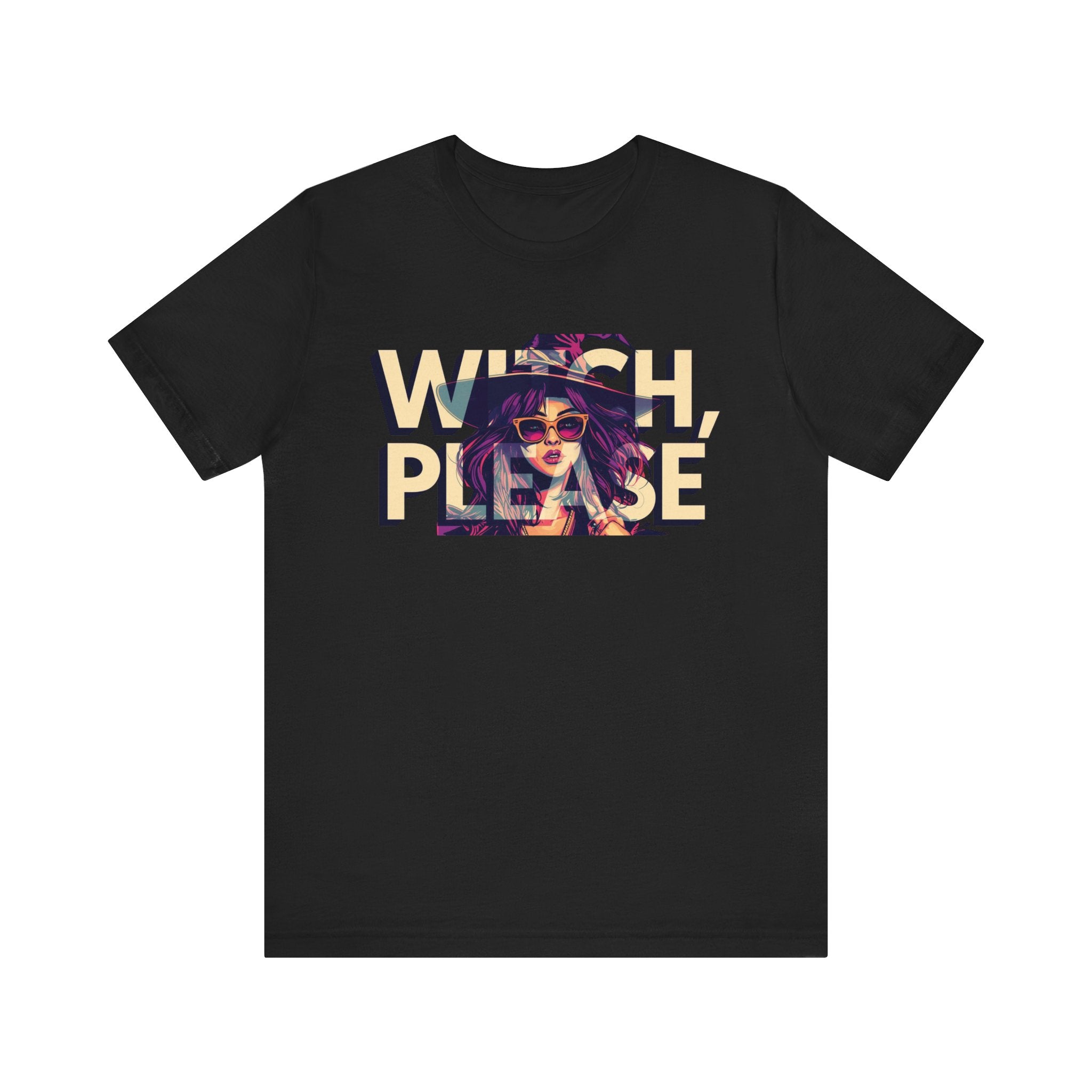 "Witch Please" Funny Halloween Tee, Unisex Jersey Short Sleeve Tee