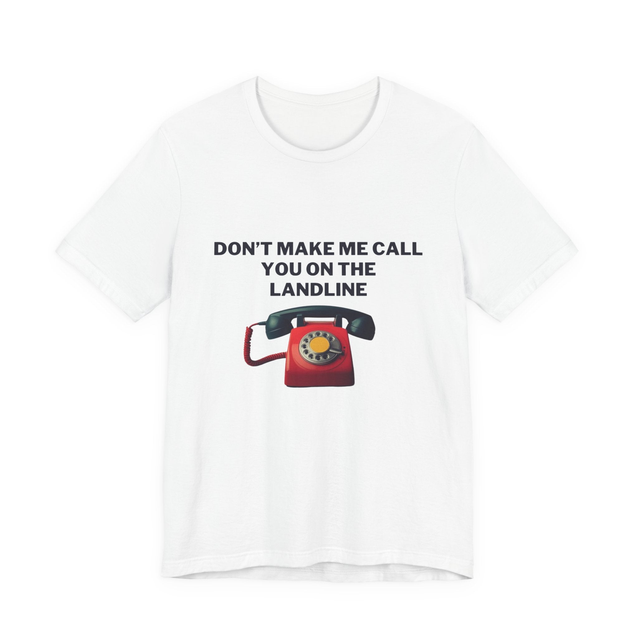 Vintage Phone Humor Tee: Perfect Gift for Retro Lovers, Casual Wear, Funny T-Shirt, Gift for Friends, Nostalgic Apparel