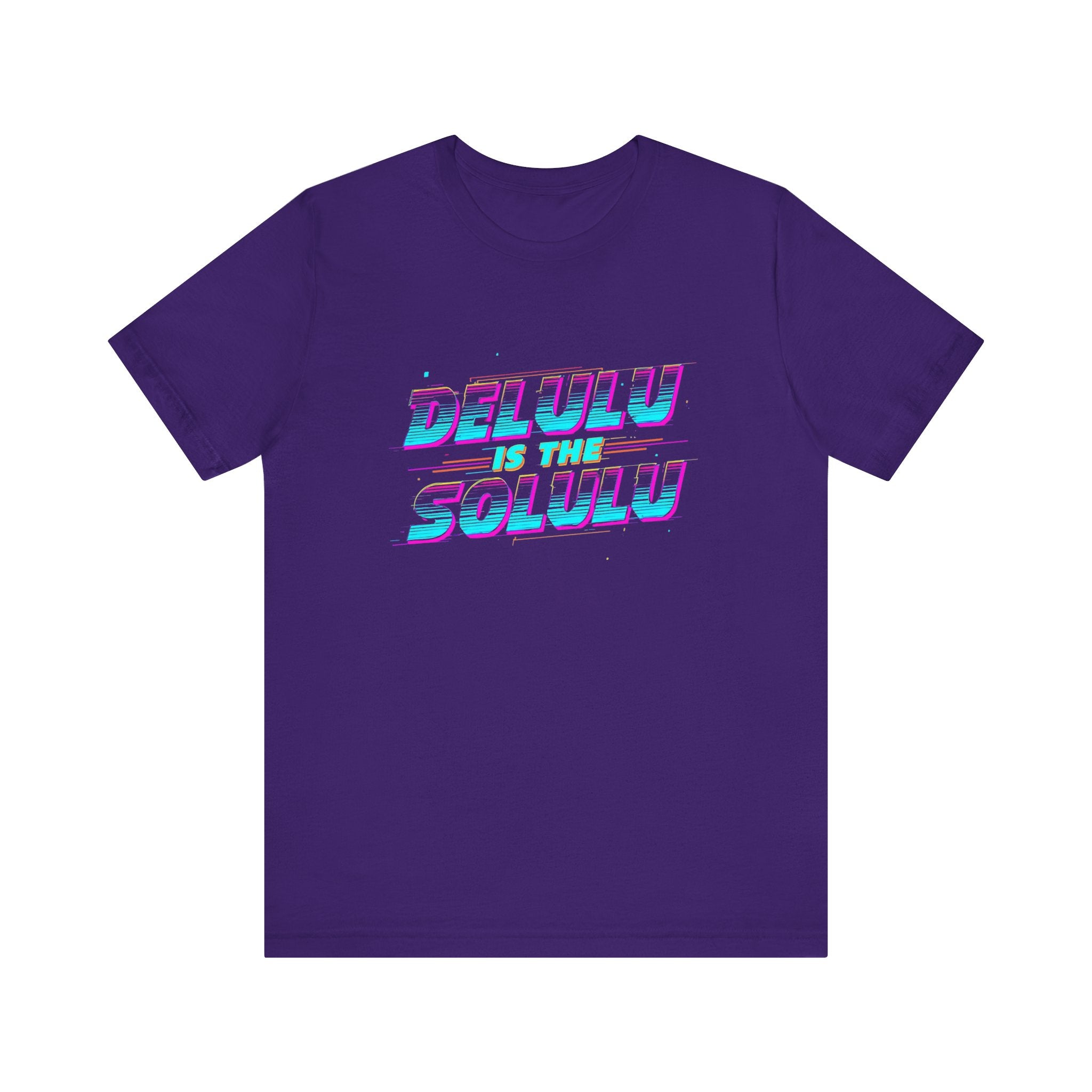 Retro Vibe Tee - "Delulu is the Solulu" Graphic Shirt, Casual Wear, Gift for Gamers, Vintage Style T-Shirt, Festival Outfit