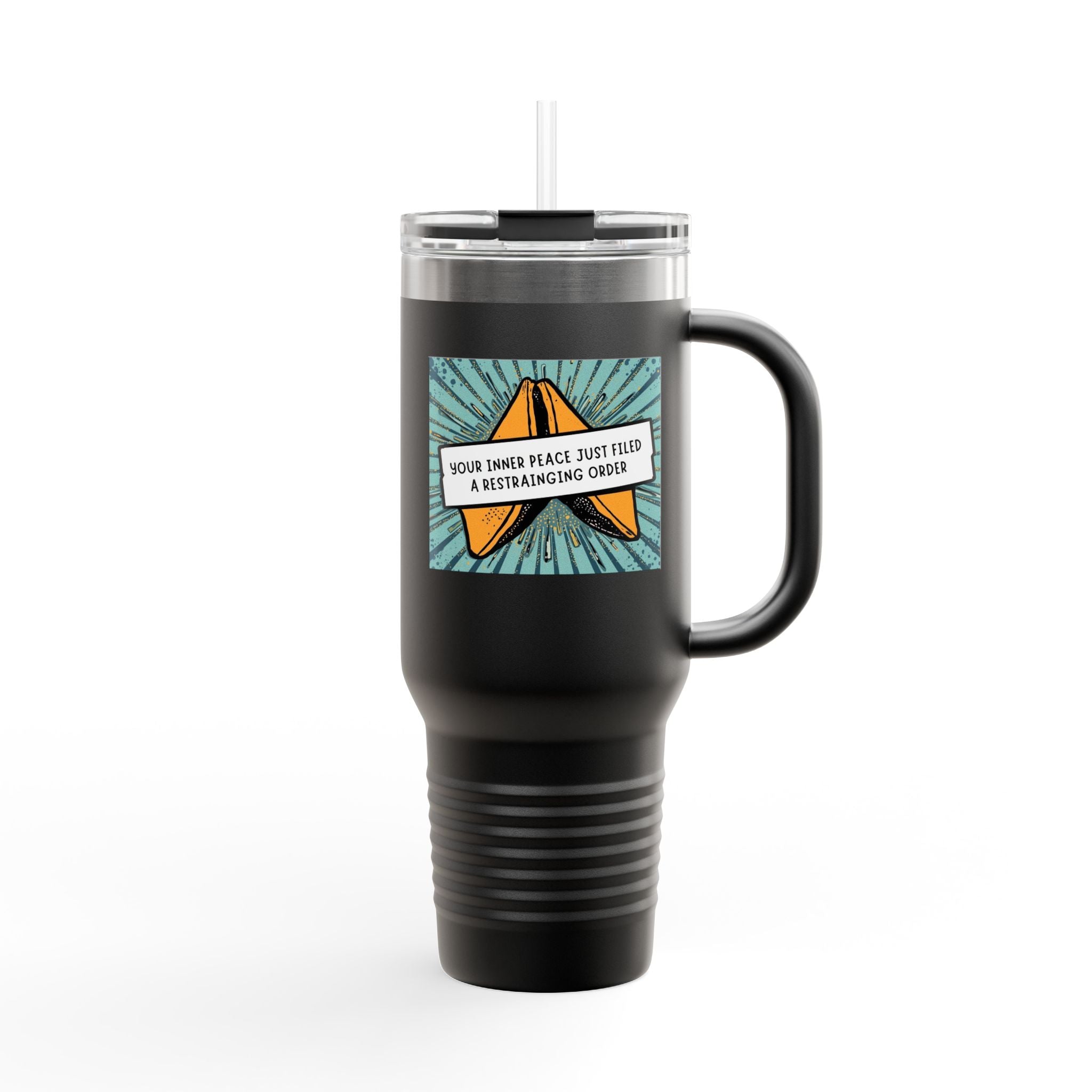 Vibrant Insulated Travel Mug, Adventure-Ready Drinkware, Perfect Gift for Coffee Lovers, Eco-Friendly Travel Mug, Fun Summer Accessory