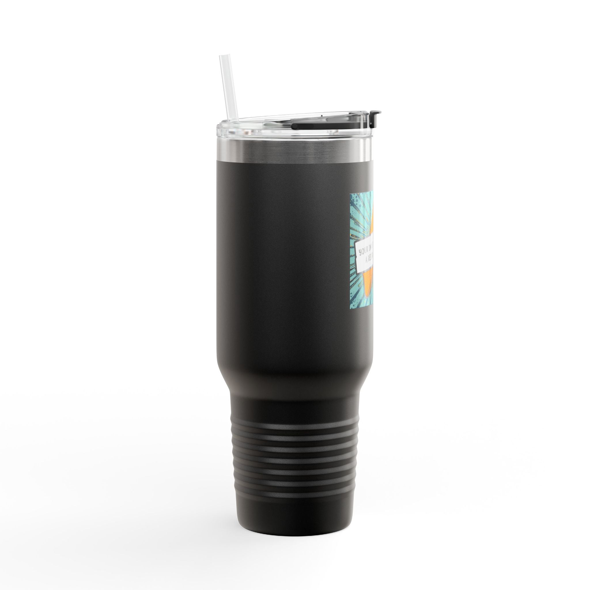 Vibrant Insulated Travel Mug, Adventure-Ready Drinkware, Perfect Gift for Coffee Lovers, Eco-Friendly Travel Mug, Fun Summer Accessory