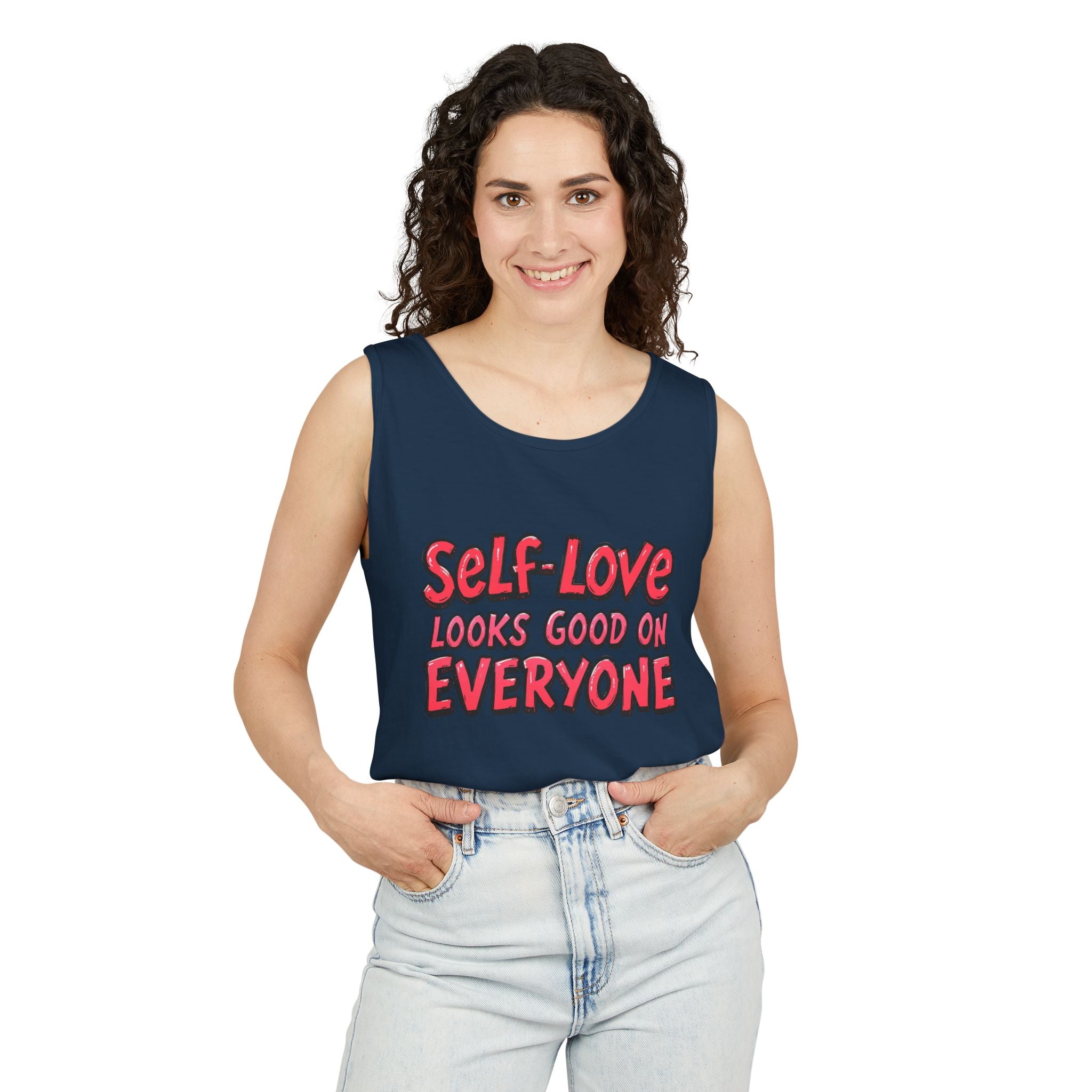 Self-Love Tank Top for Everybody - Affirmation Fashion, Pride Wear, Self-Care Gift, Summer Essential, Casual Comfortable Wear