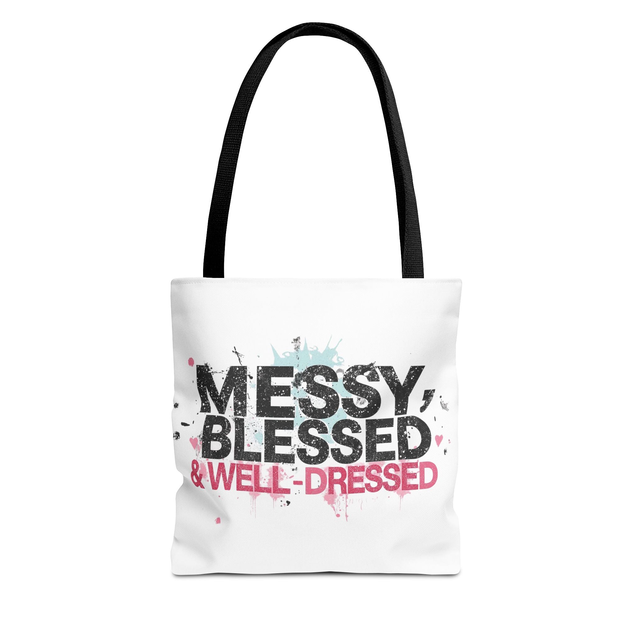 Messy, Blessed & Well-Dressed Tote Bag - Stylish Everyday Companion for Moms, Gifts, Shopping, Beach, Travel