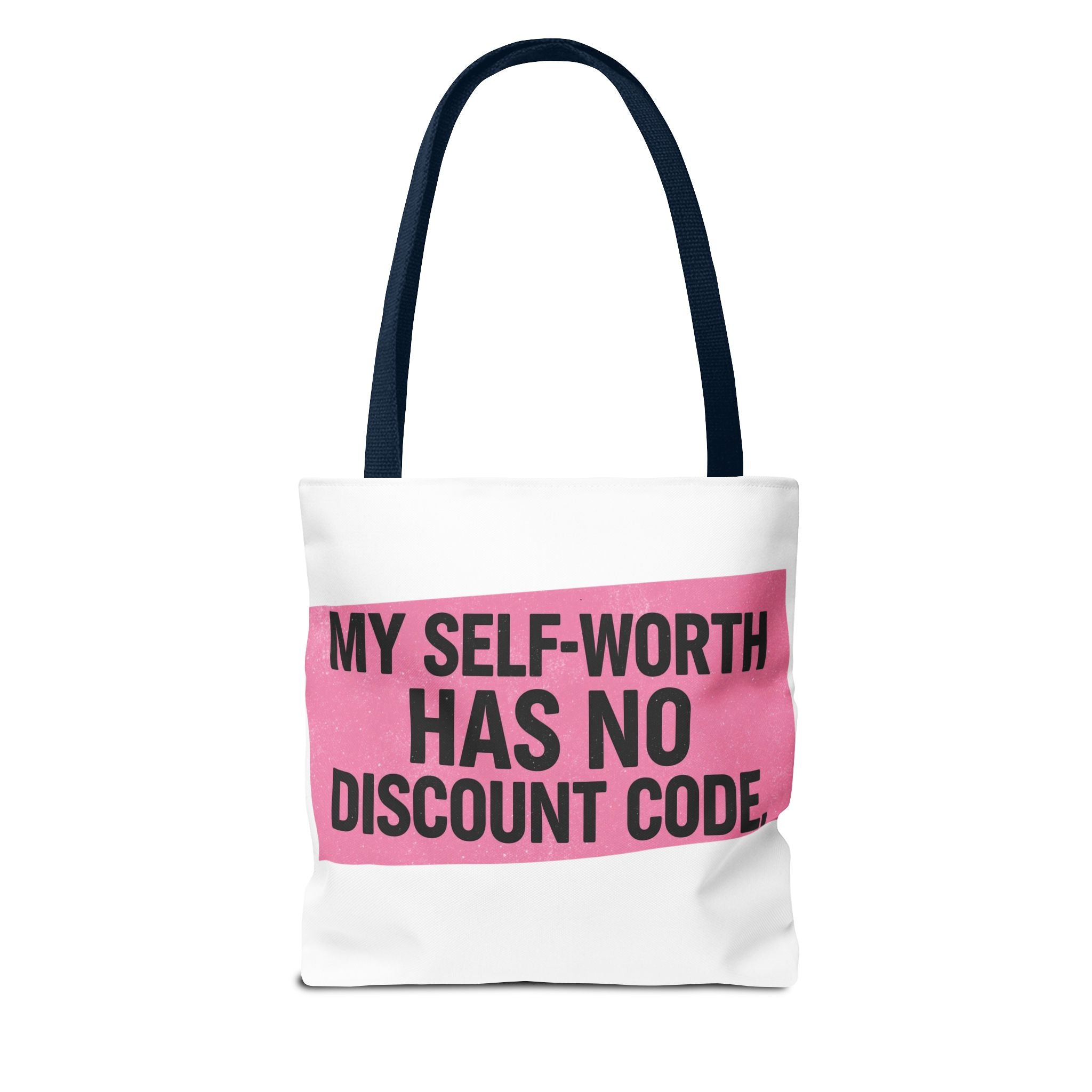 My Self-Worth Has No Discount Code - Empowering Tote Bag, Self love and body positive inspirational tote