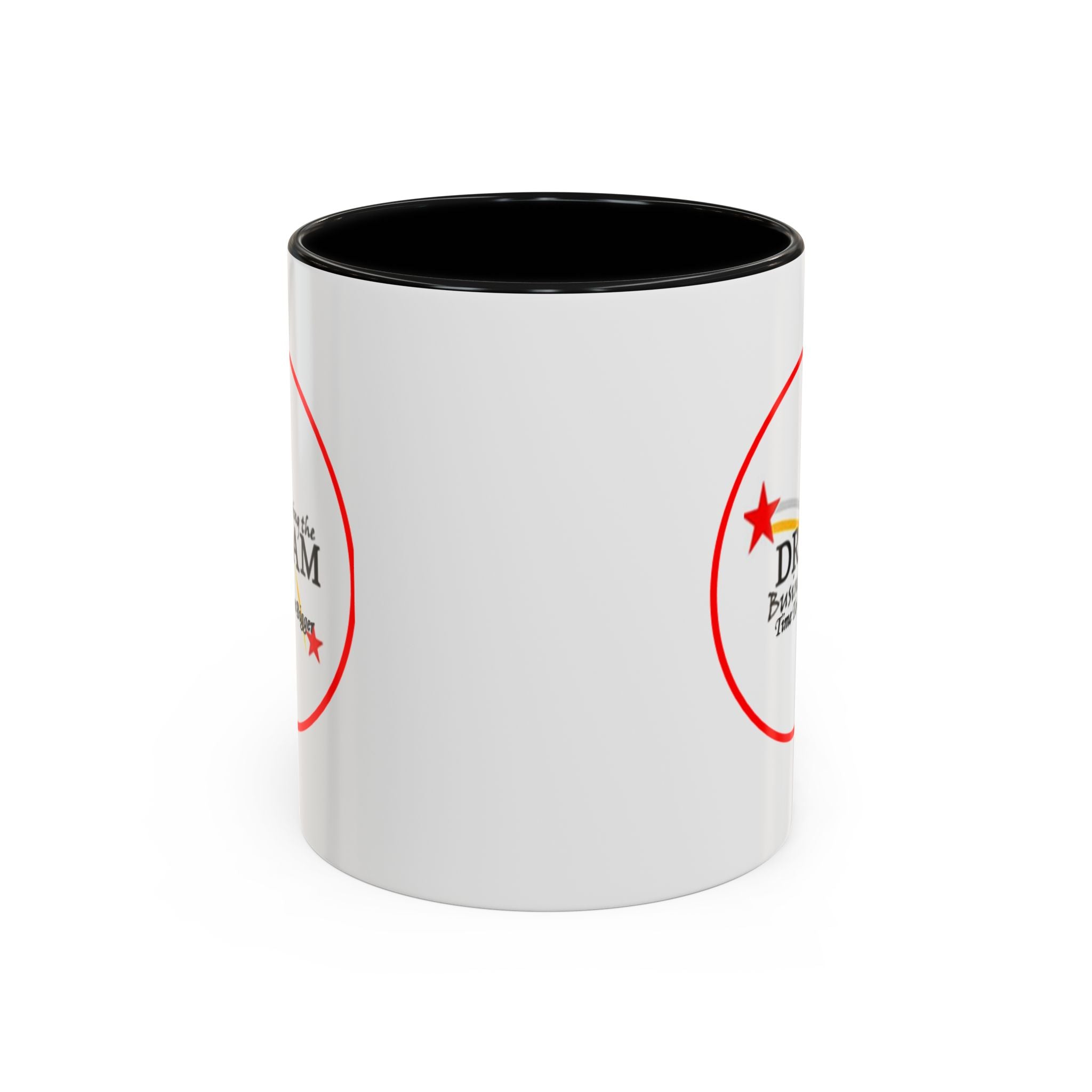 Living the Dream Accent Coffee Mug, Inspirational Mug, Gift for Entrepreneurs, Motivational Drinkware, Unique Coffee Cups, Office Decor
