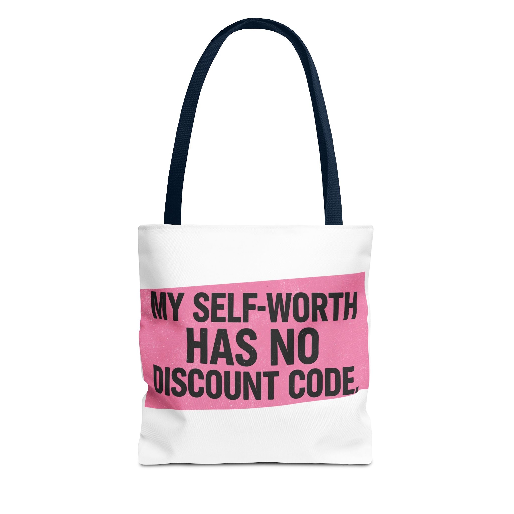 My Self-Worth Has No Discount Code - Empowering Tote Bag, Self love and body positive inspirational tote