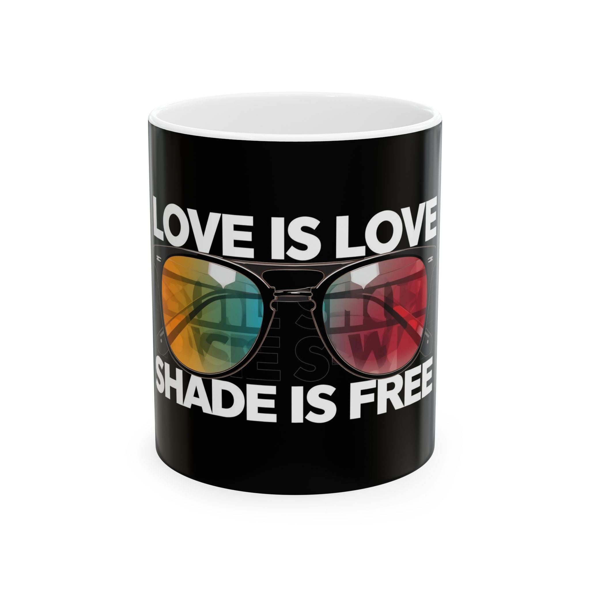 Colorful Love is Love Mug - 11oz & 15oz | Fun Gift for Pride, Birthday, LGBTQ+ Celebration, Coffee Lovers