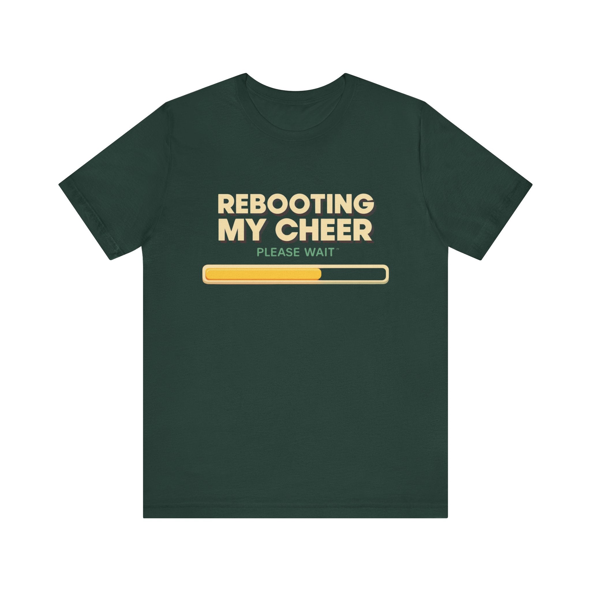 Rebooting My Cheer Tee - Fun Unisex Jersey Short Sleeve Shirt for Casual Comfort