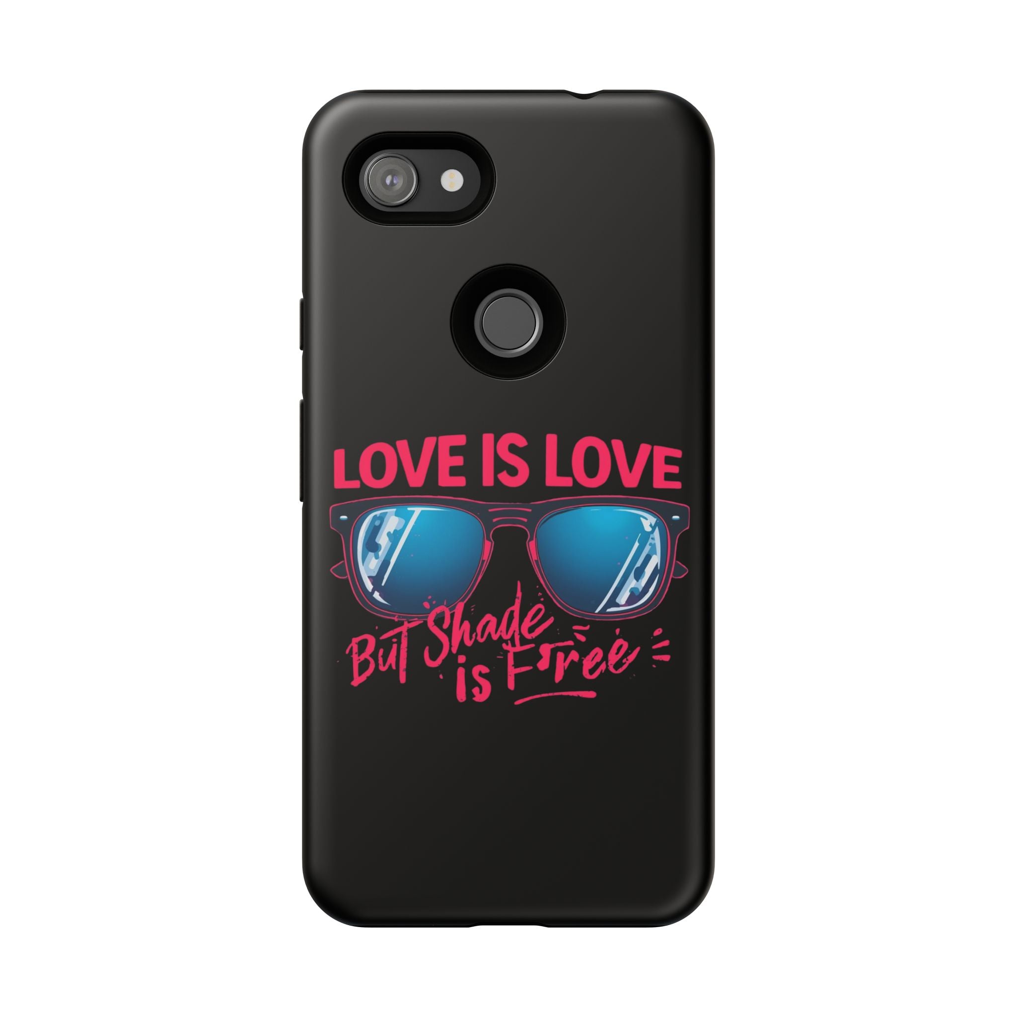 Love Is Love Phone Case, Fun Sunglasses Design, Unique Phone Accessory, Colorful Cell Phone Cover