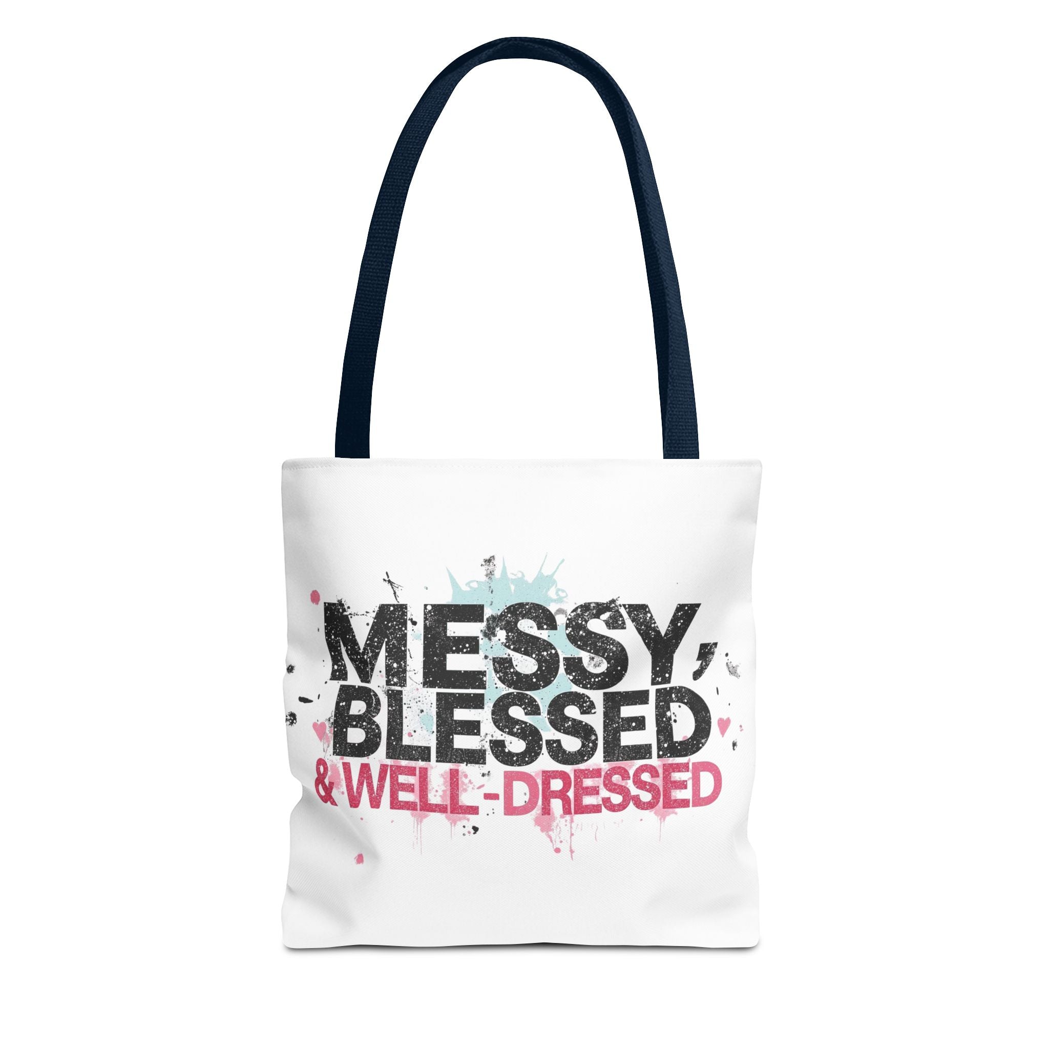 Messy, Blessed & Well-Dressed Tote Bag - Stylish Everyday Companion for Moms, Gifts, Shopping, Beach, Travel