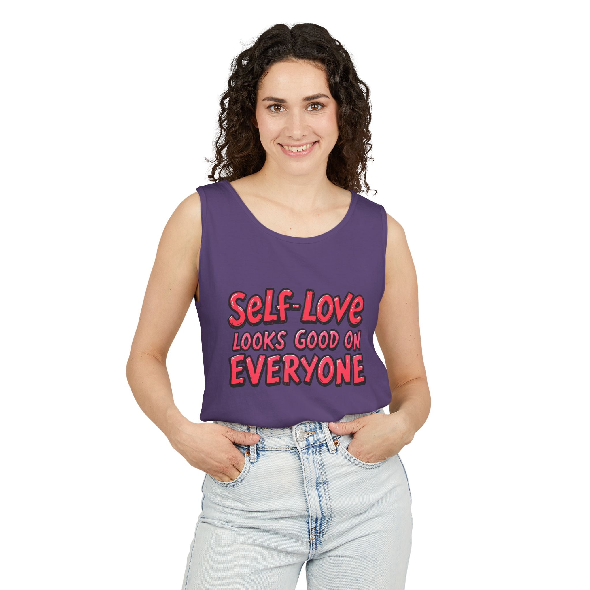 Self-Love Tank Top for Everybody - Affirmation Fashion, Pride Wear, Self-Care Gift, Summer Essential, Casual Comfortable Wear