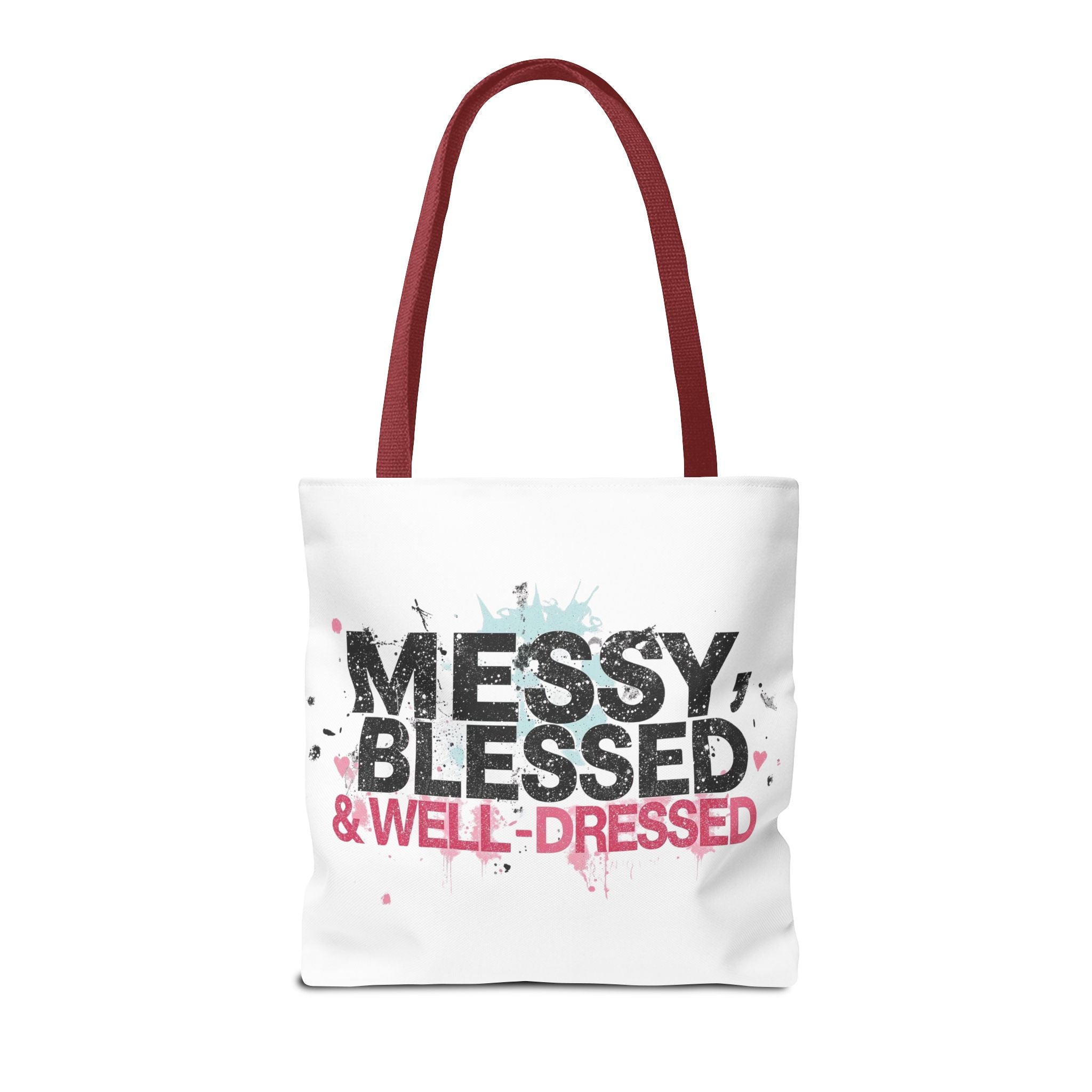 Messy, Blessed & Well-Dressed Tote Bag - Stylish Everyday Companion for Moms, Gifts, Shopping, Beach, Travel