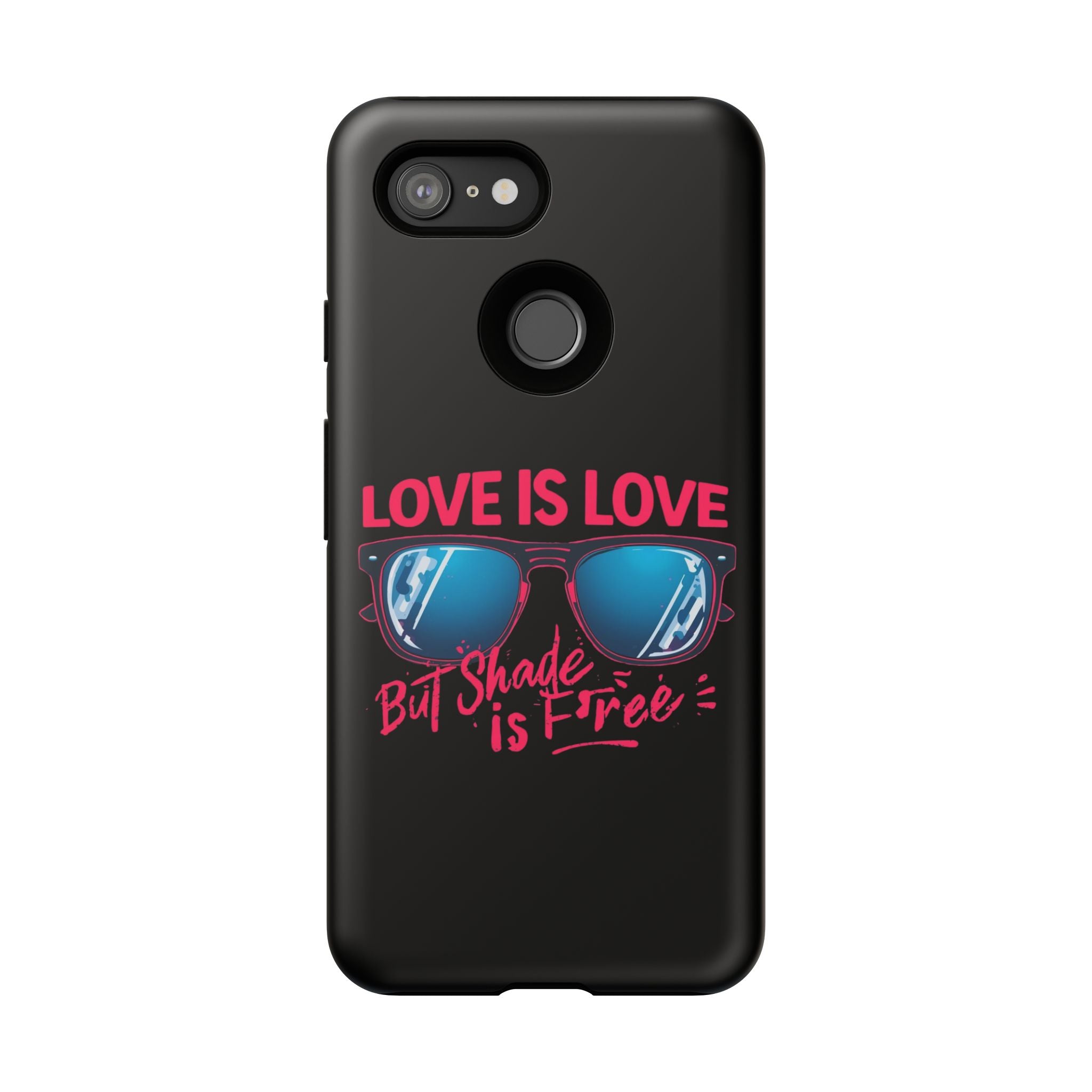 Love Is Love Phone Case, Fun Sunglasses Design, Unique Phone Accessory, Colorful Cell Phone Cover