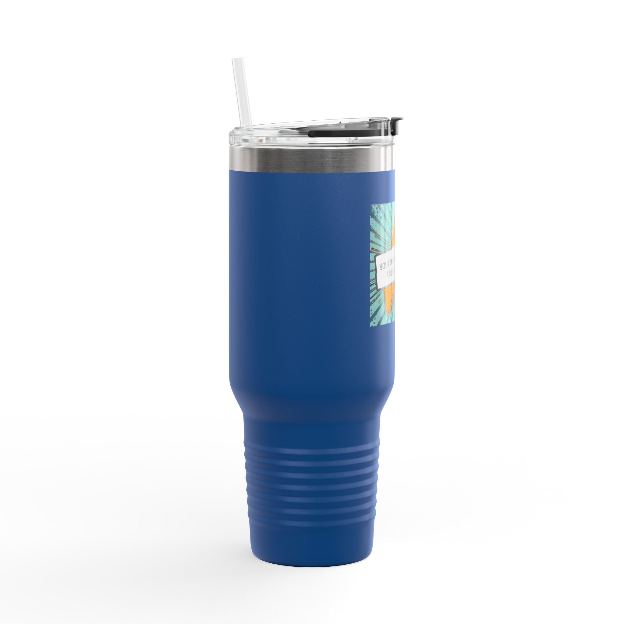 Vibrant Insulated Travel Mug, Adventure-Ready Drinkware, Perfect Gift for Coffee Lovers, Eco-Friendly Travel Mug, Fun Summer Accessory