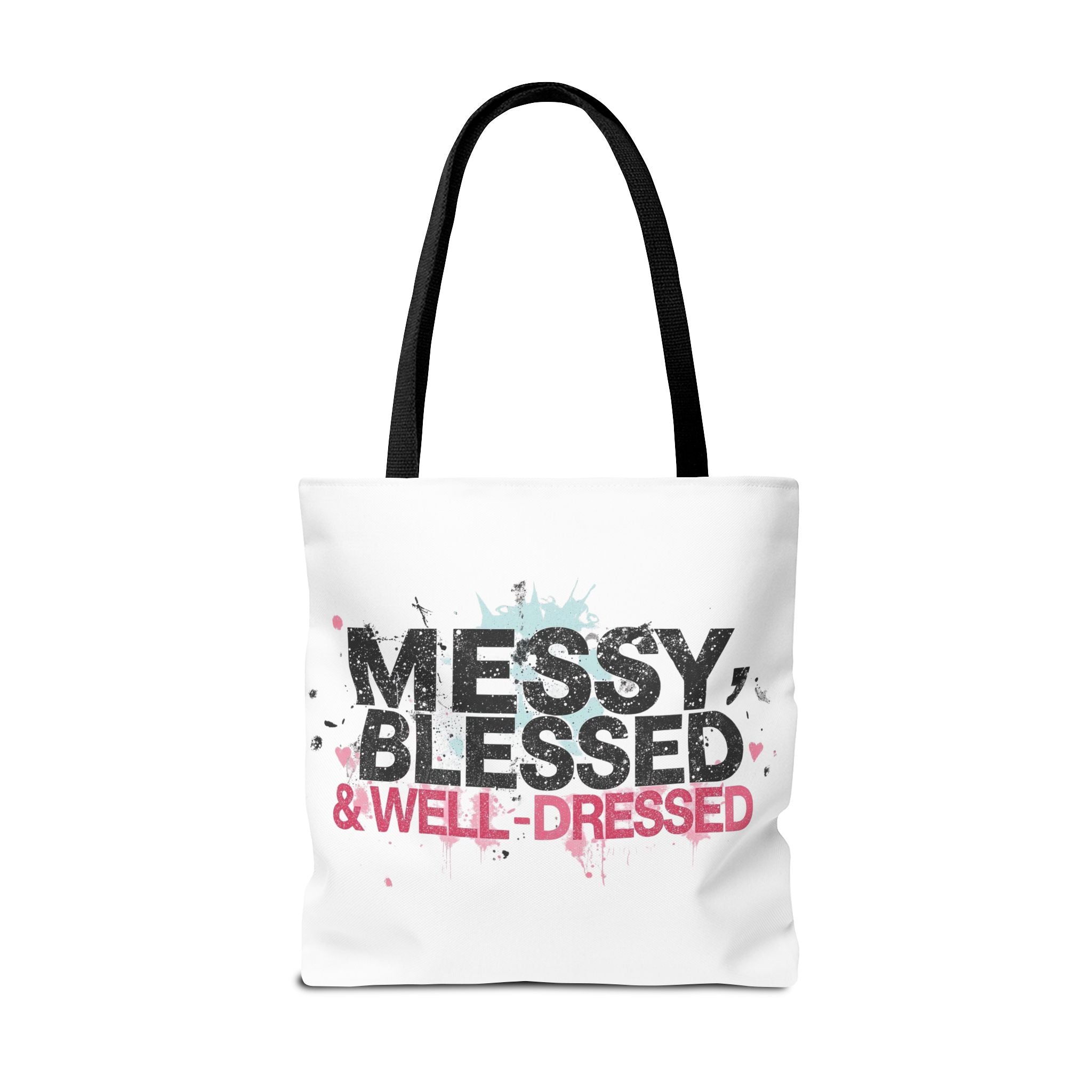 Messy, Blessed & Well-Dressed Tote Bag - Stylish Everyday Companion for Moms, Gifts, Shopping, Beach, Travel